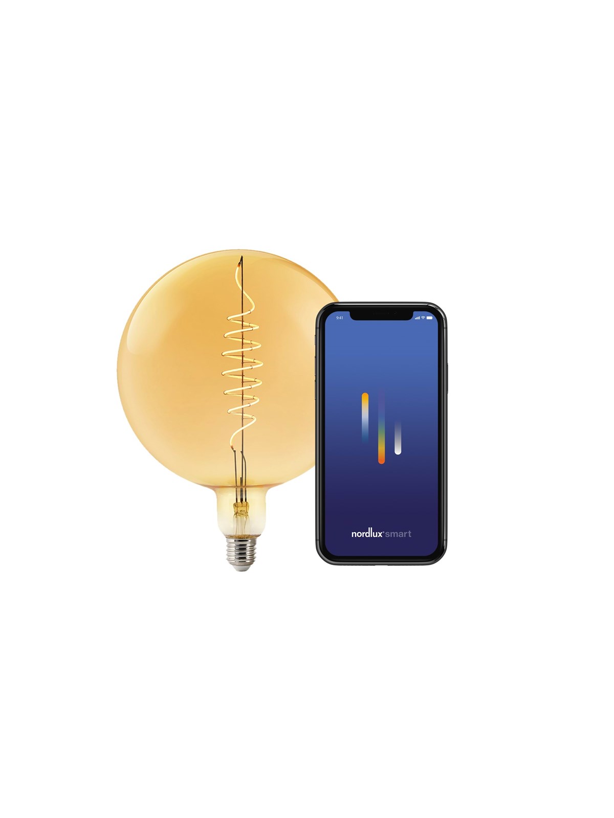 Nordlux Smart Deko G200 4,7W LED E27, ravfarvet, Smart Home