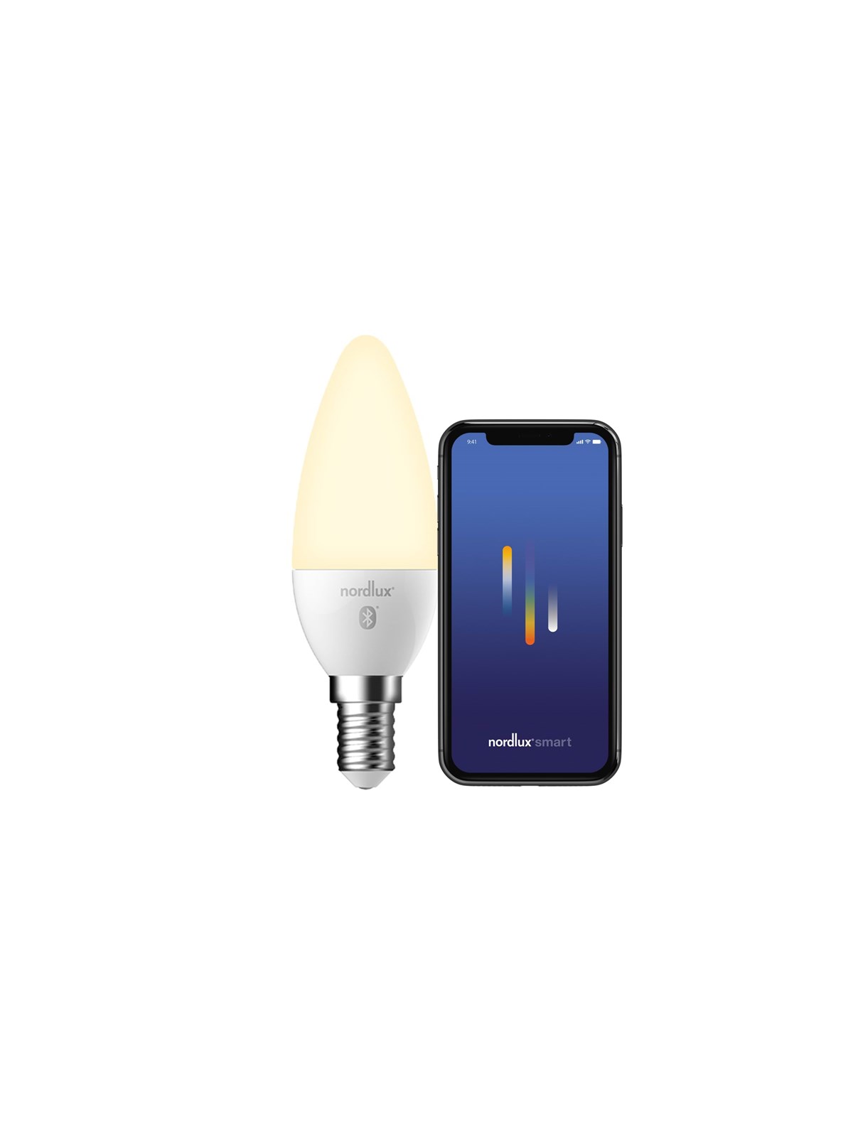 Nordlux Smart Pære Kerte 4,7W LED 2200-6500K E14, mat, Smart Home