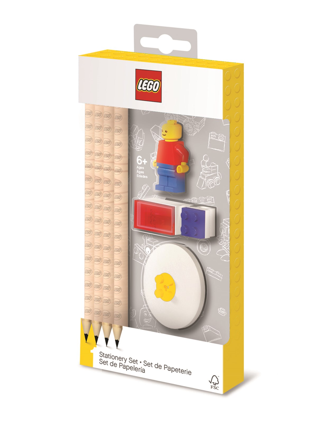 Euromic LEGO Stationery Stationery set with mini-figure, Skoleudstyr