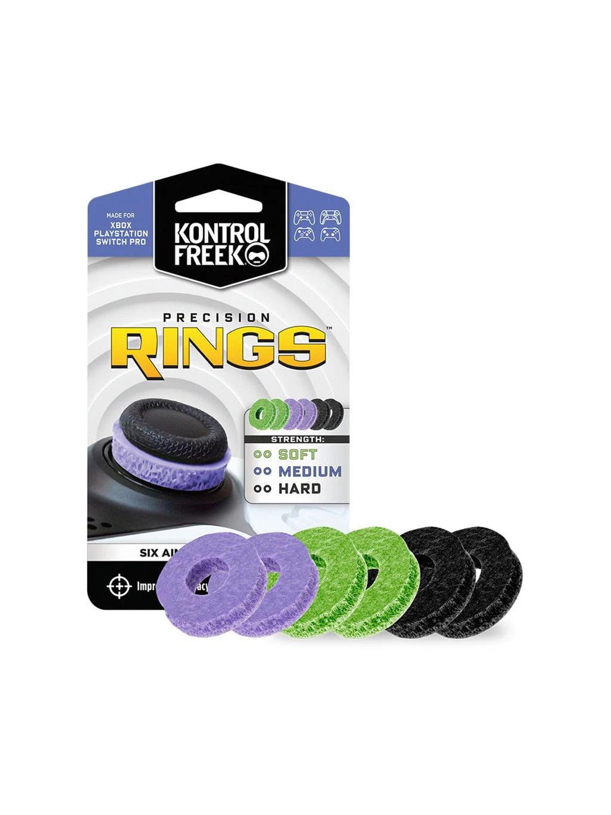 KontrolFreek Precision Rings Mixed 6-Pack - Thumbstick Covers