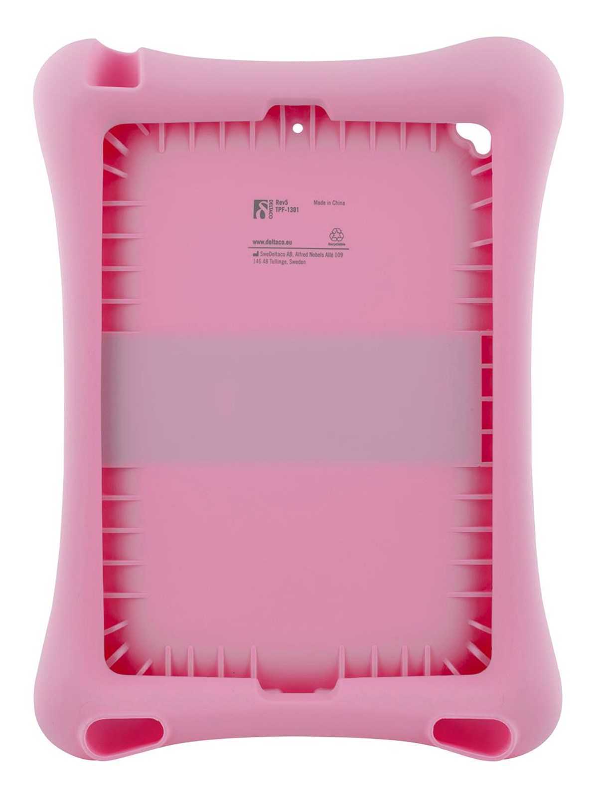 Deltaco Silicone Cover For Apple iPad 9.7" Pink, Tablet Cover