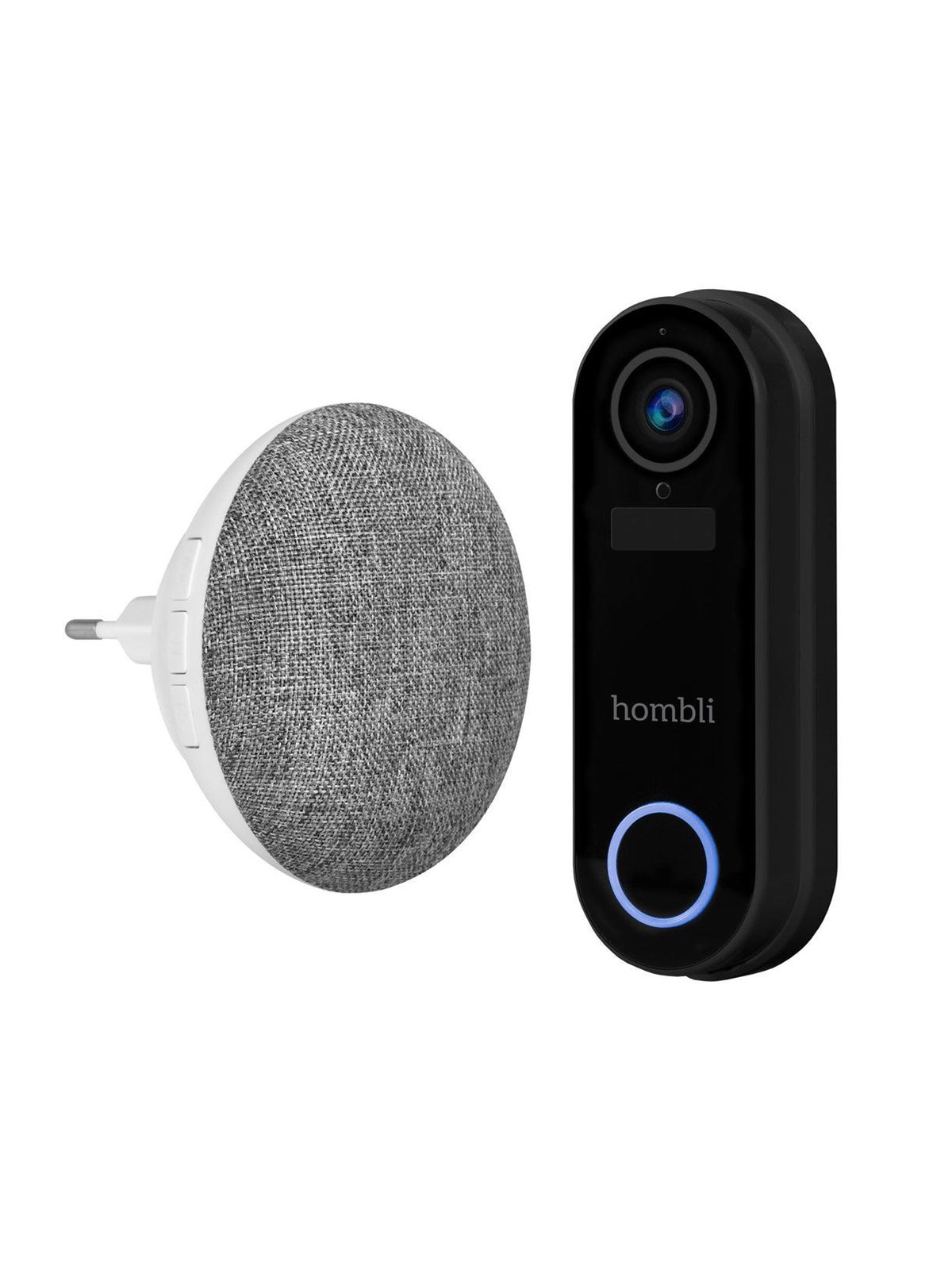 Hombli Smart Doorbell Pack - Black, Smart Home