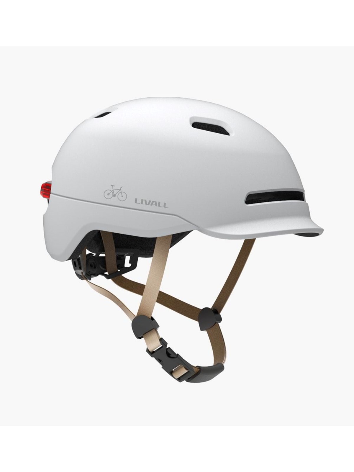 Livall C20 Smart Commuter Hjelm - Large - Hvid, El Løbehjul