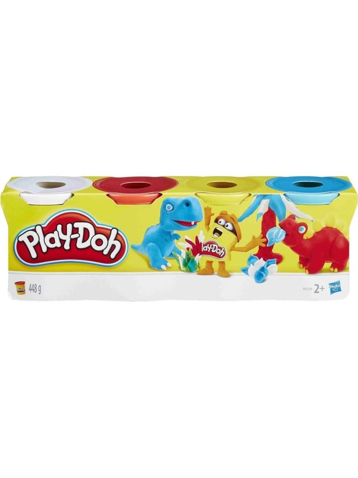 Hasbro Play-Doh 4 Pack of Wild Non-Toxic colours, 4-Ounce Cans, Konstruktionslegetøj