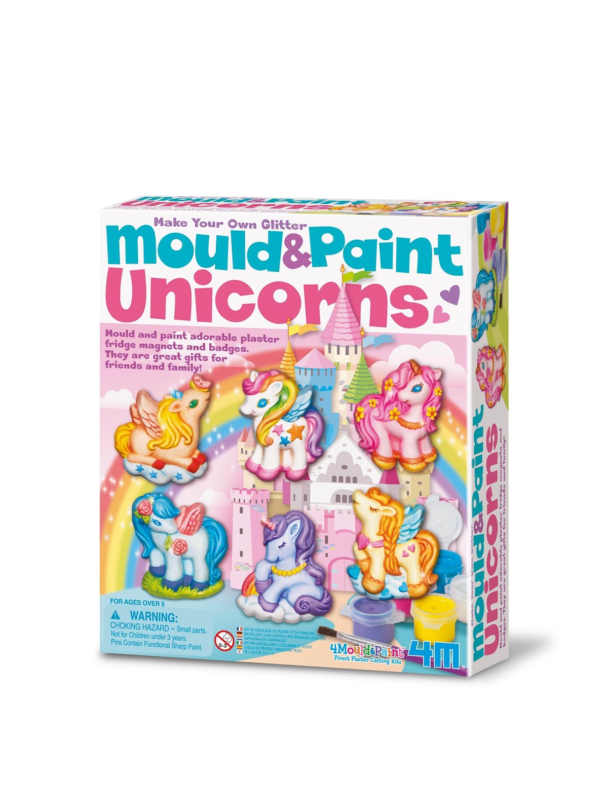4M Mould & paint glitter unicorns, Lærerigt Legetøj