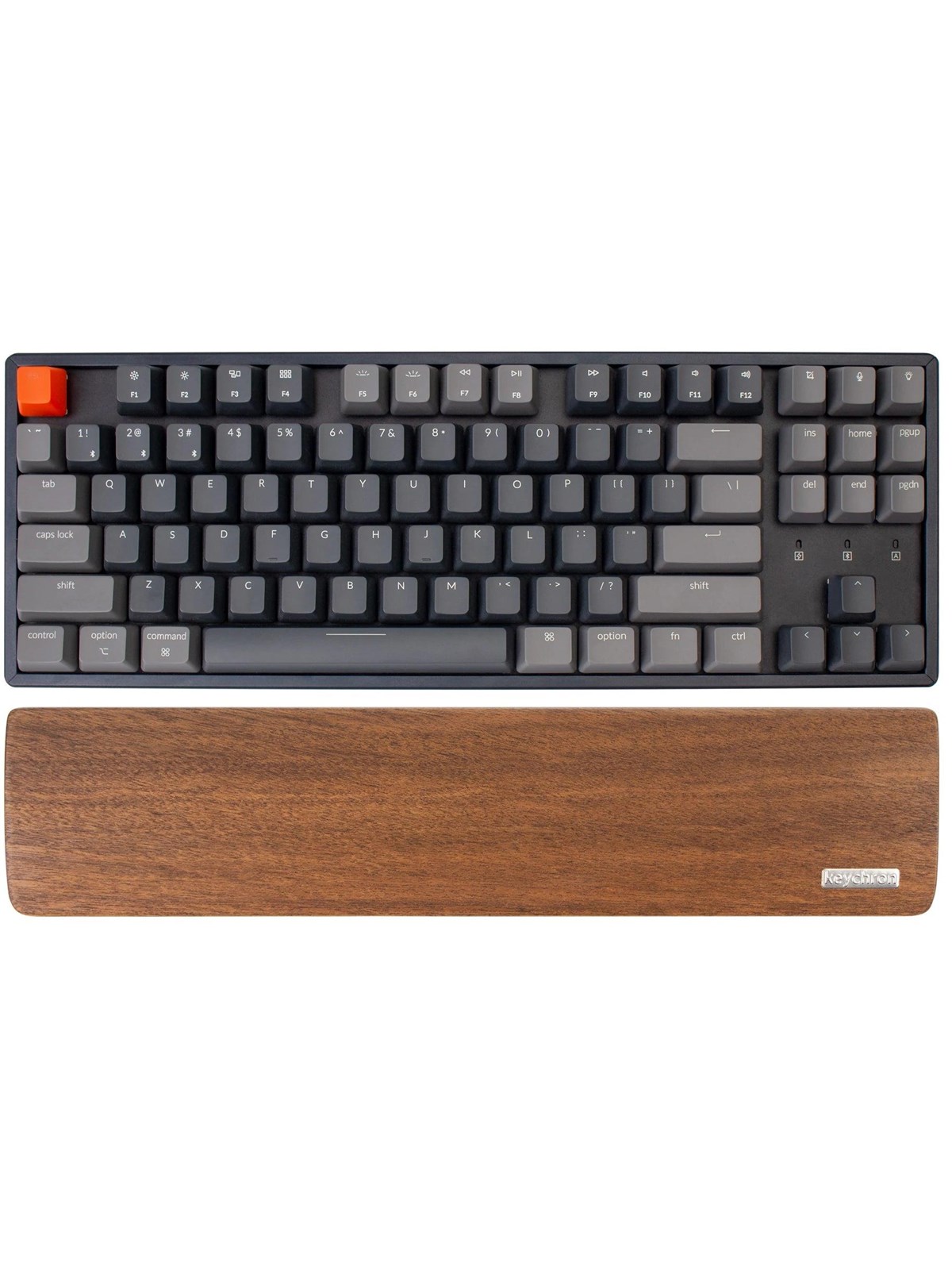 Keychron Walnut Wood Palmrest for K8 / C1 - Gaming Tastatur - Brun, Tastatur