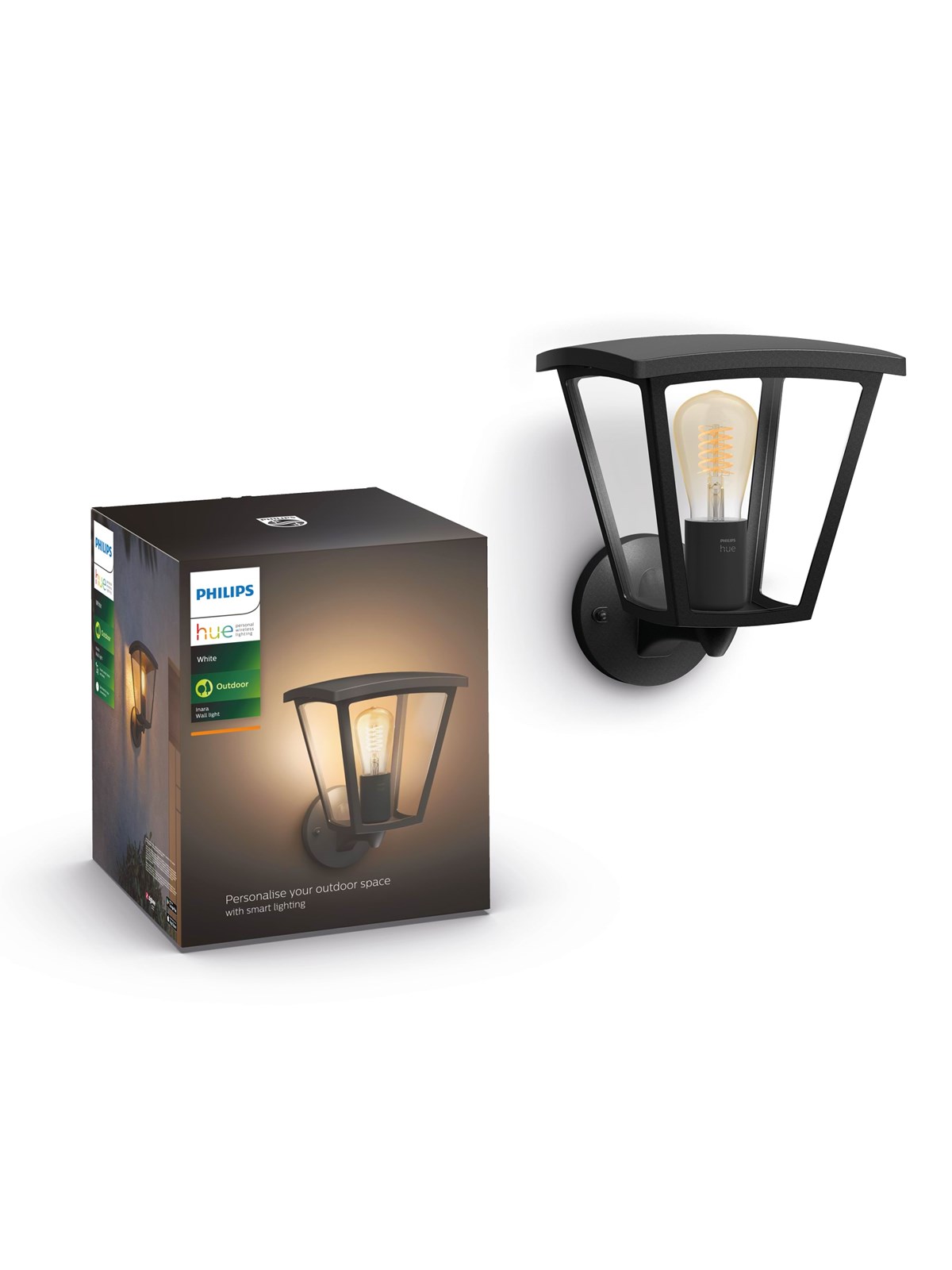 Philips Hue Outdoor Inara Wall Lantern, Smart Home