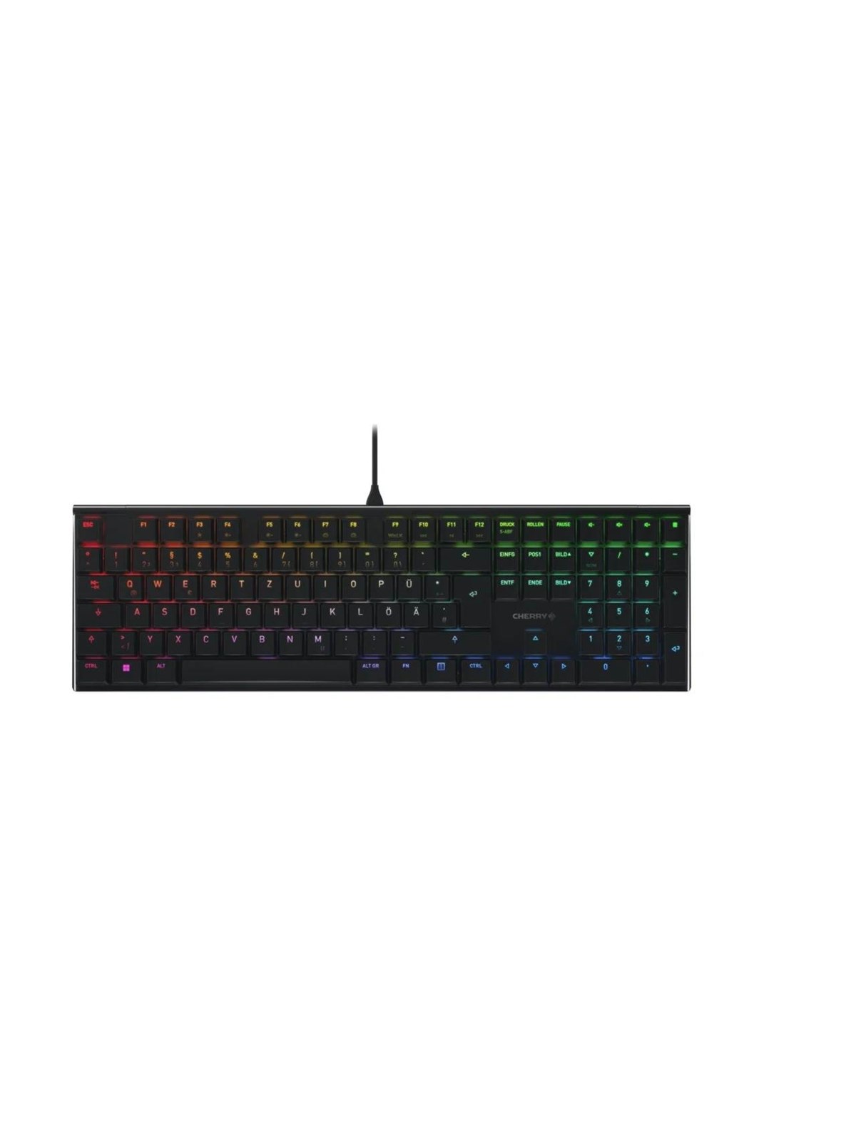 Cherry MX 10.0N RGB - Gaming Tastatur - Nordisk - Sort, Tastatur