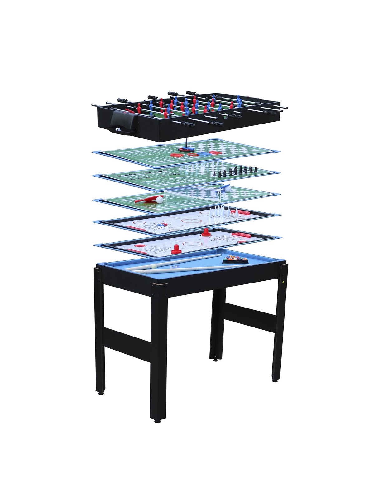 Nordic Games Multi spillebord 12-i-1 90 x 50 x 124 cm