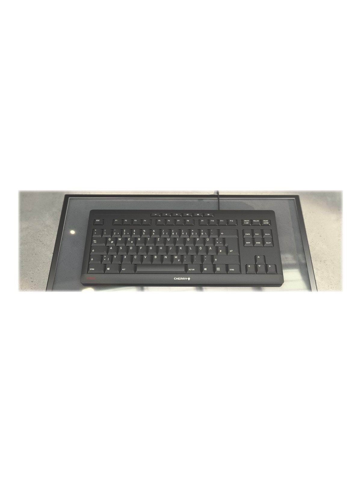 Cherry STREAM KEYBOARD TKL - Tastatur - Engelsk - Sort, Tastatur