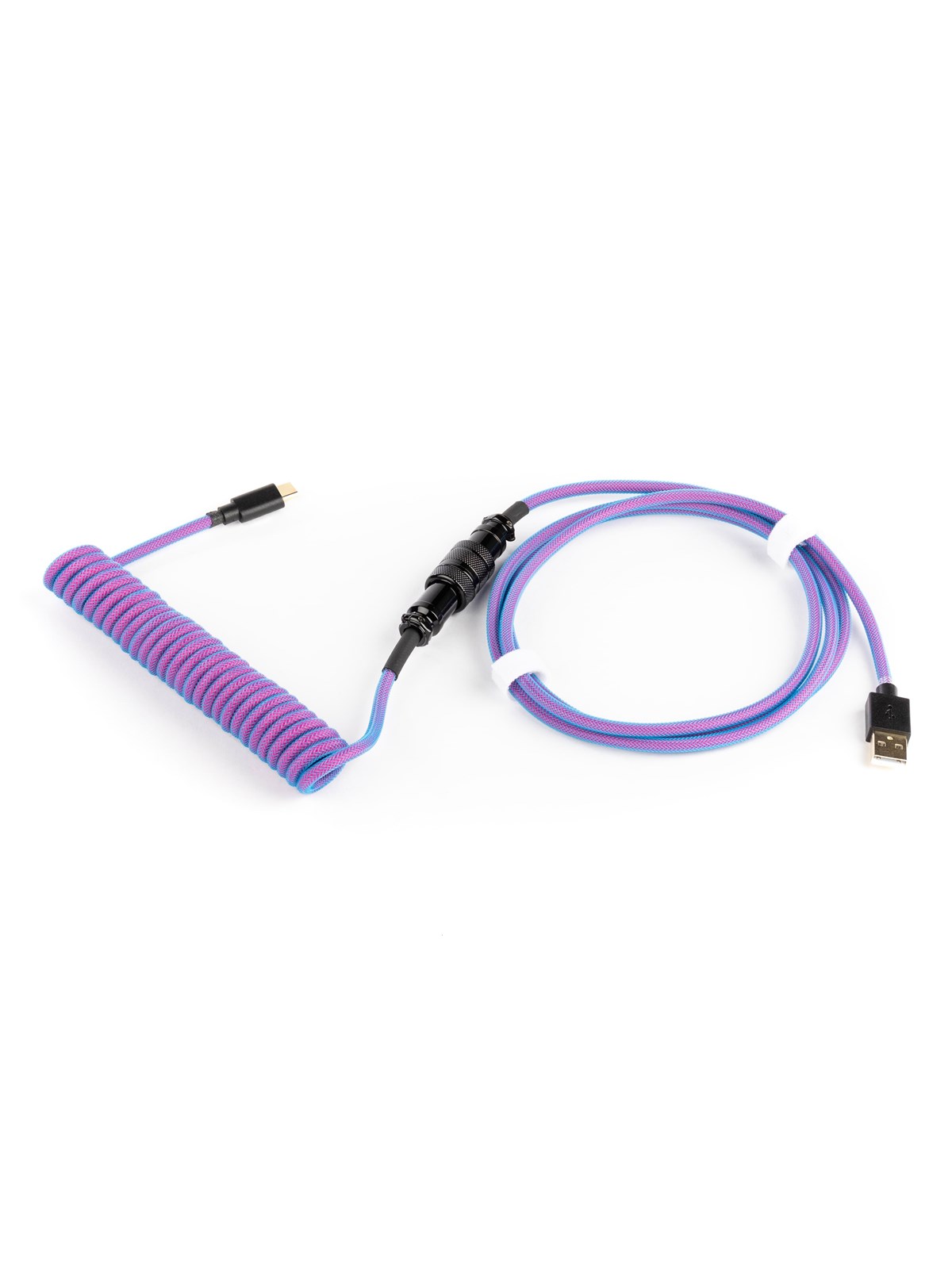 DUTZO Coiled Aviator USB-C cable - Purple - Upgrade Accessories - Lilla
