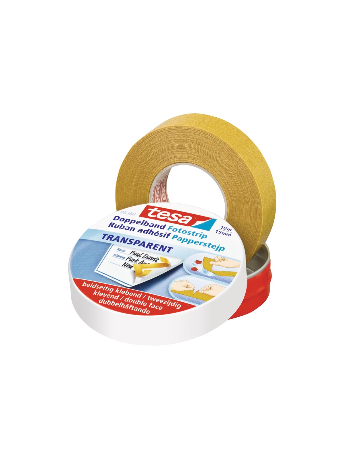 tesa Double-sided tape 10m x 15mm, Tape