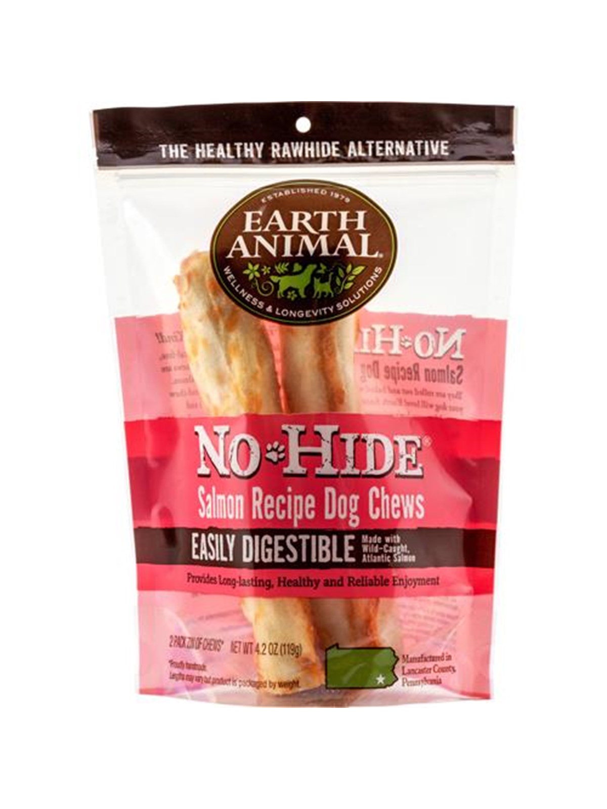 No-Hide Salmon Chews Medium 2 pcs., Hundeudstyr