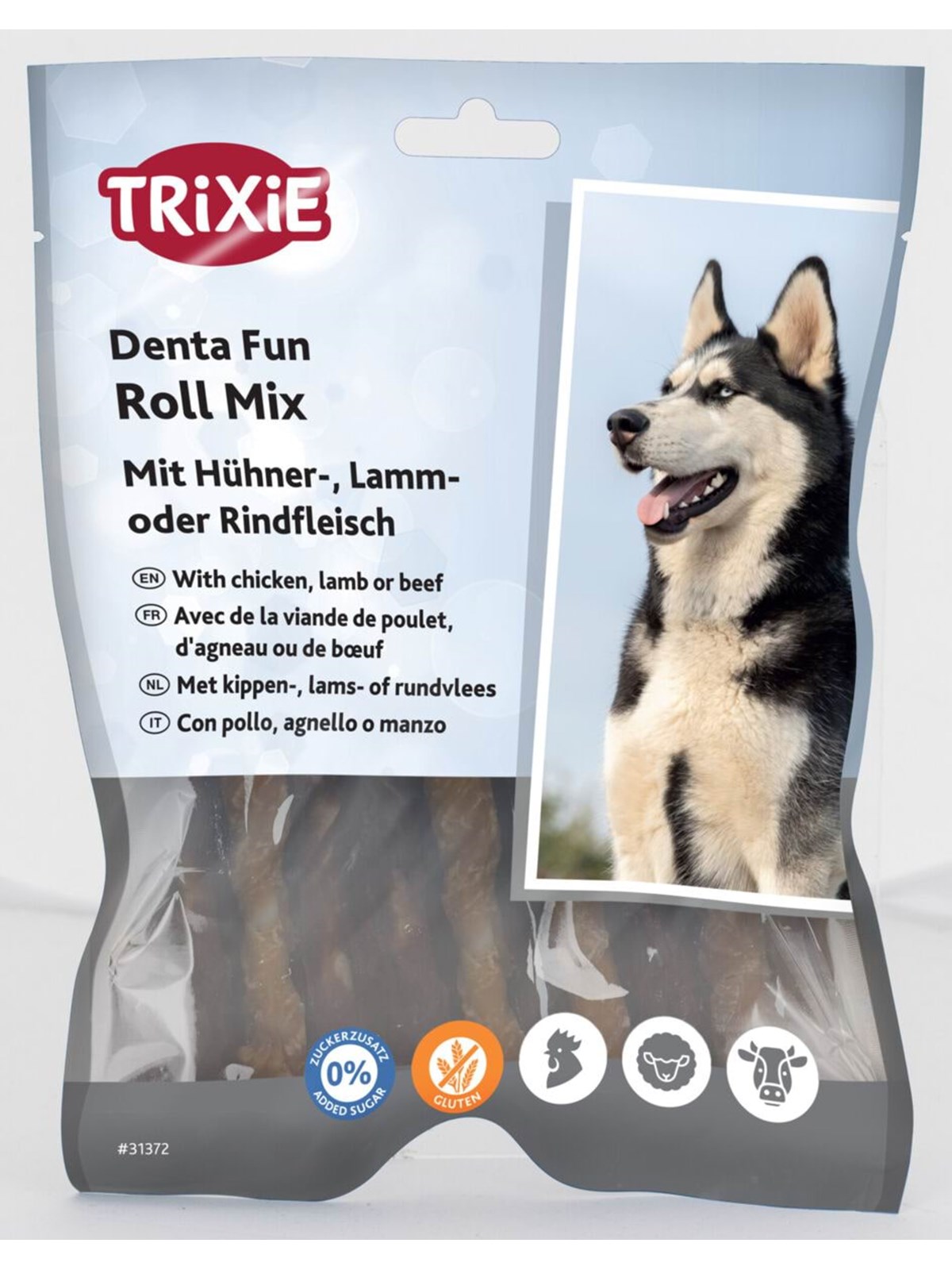 Trixie Denta Fun Chewing Roll Mix 10cm 250g, Hundeudstyr