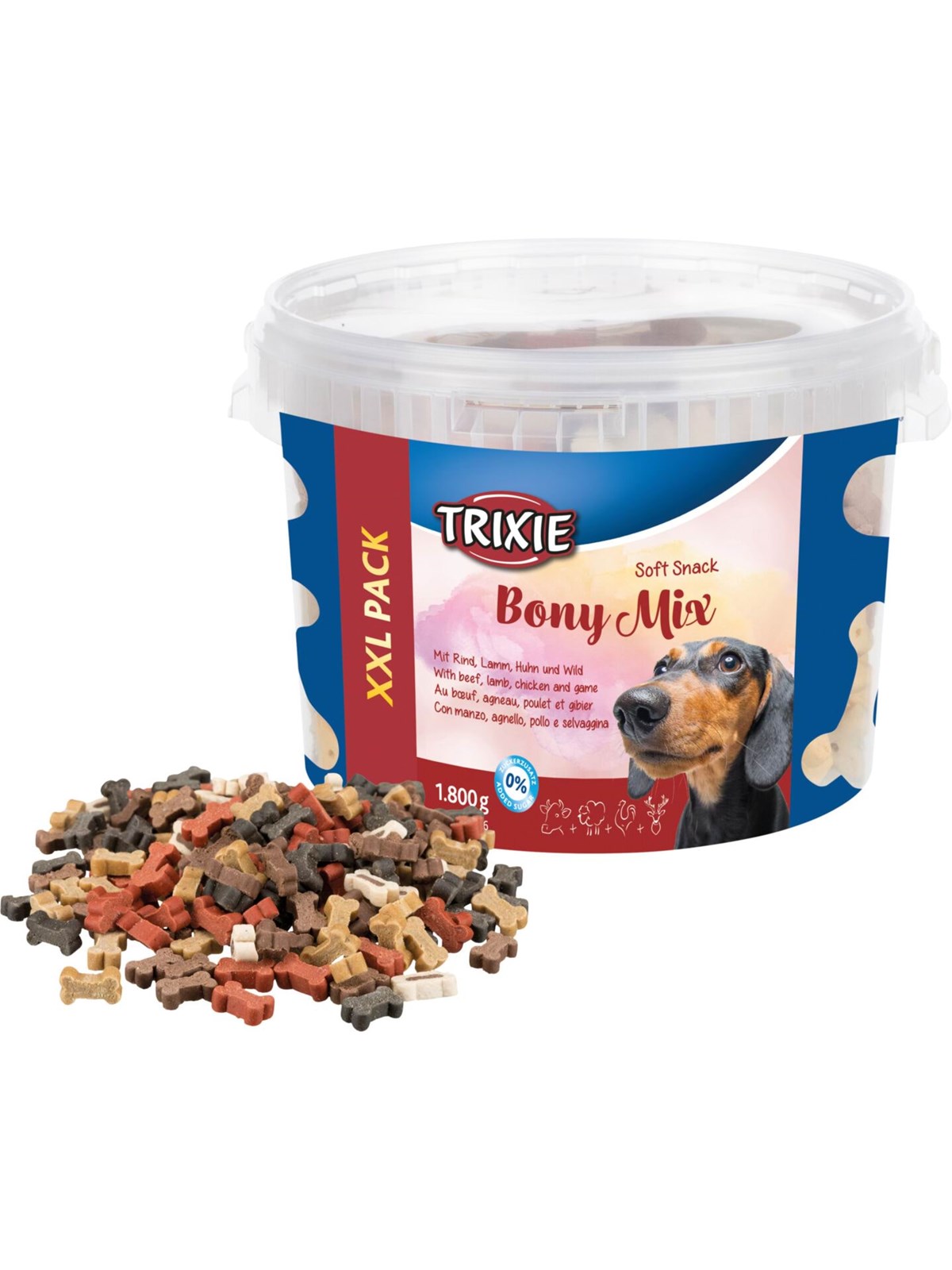 Trixie Hundegodbidder Soft Snack Bony Mix XXL 1,8?kg, Hundeudstyr