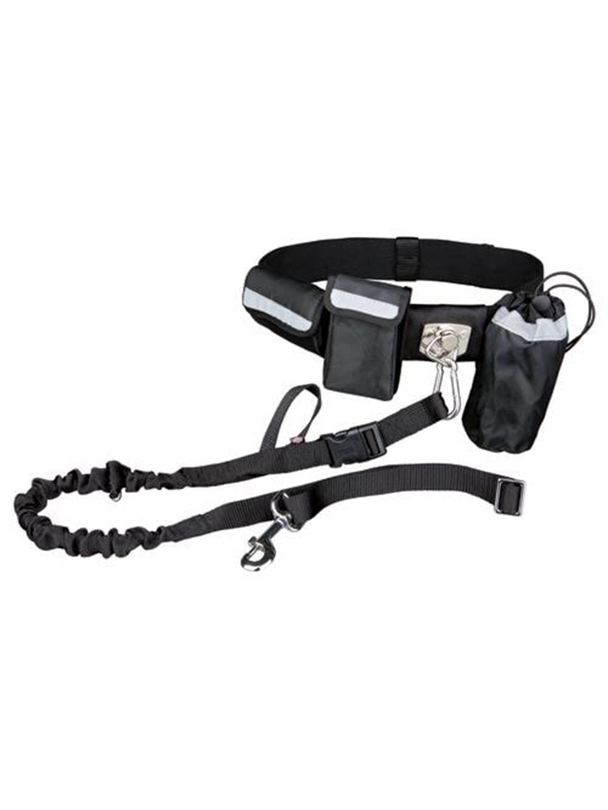 Trixie Waist belt with leash belt: 60-120 cm/40 mm leash: 1.00-1.35 m/25 mm black/graphite