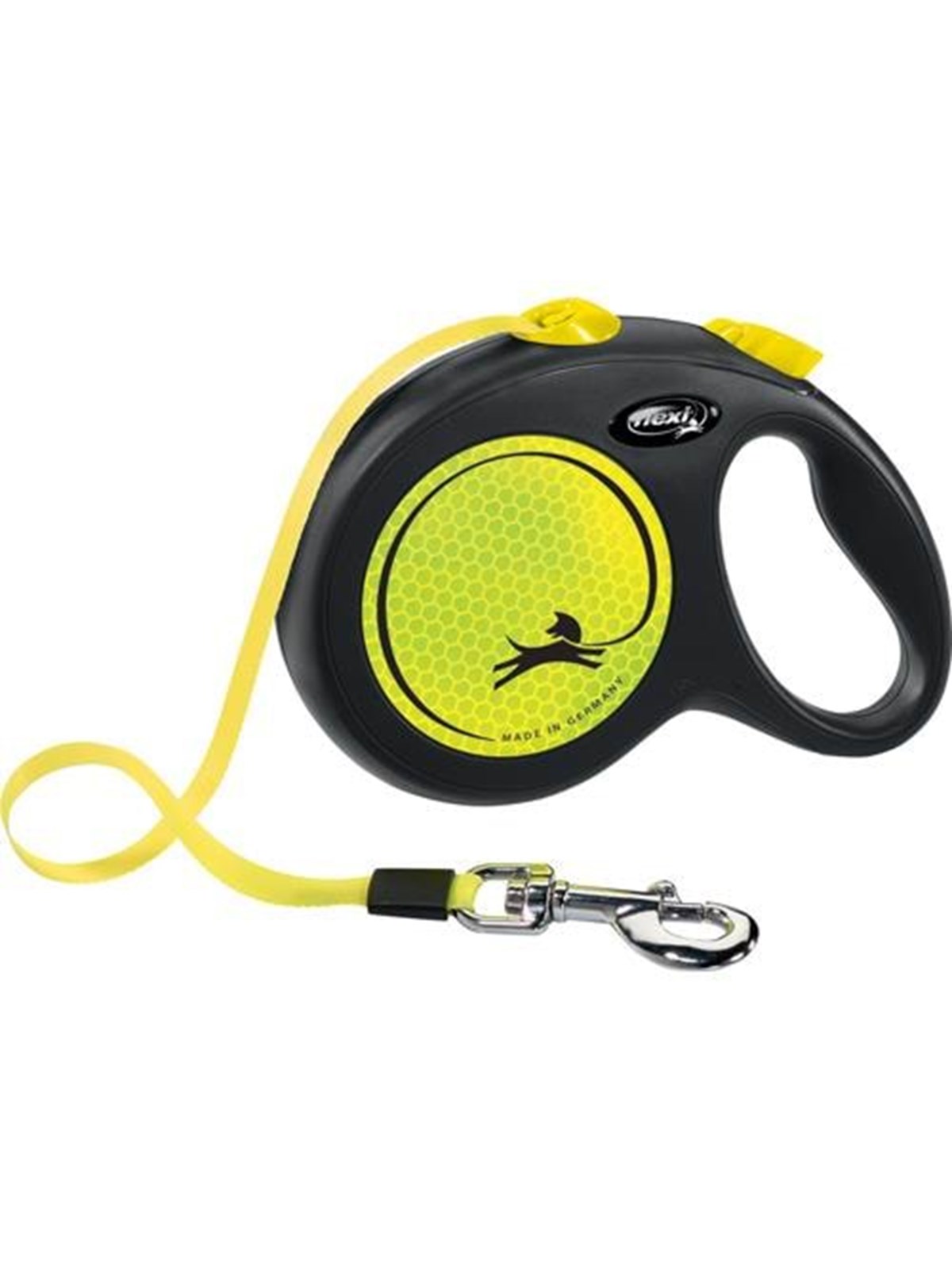 Flexi New Neon yellow leash L 5M 50KG, Hundeudstyr