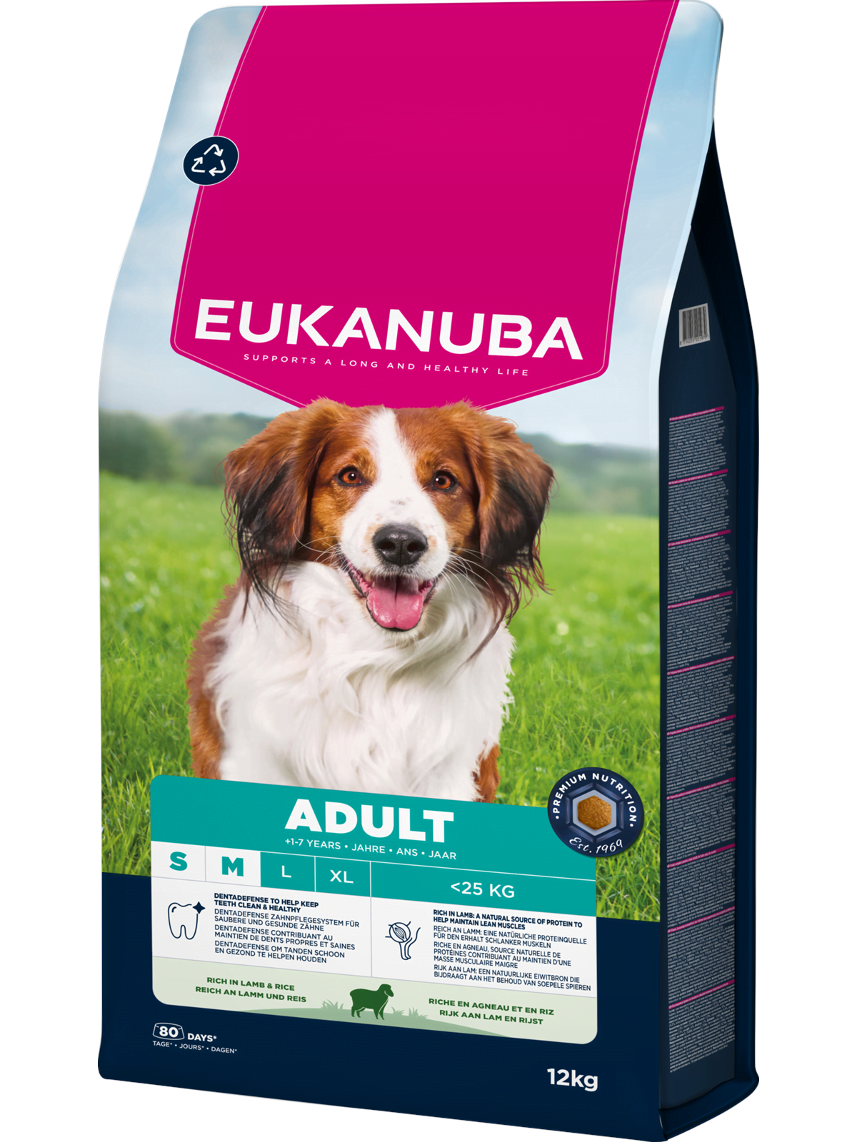 Eukanuba Adult Small & Medium Lamb & Rice 12 kg, Hundeudstyr