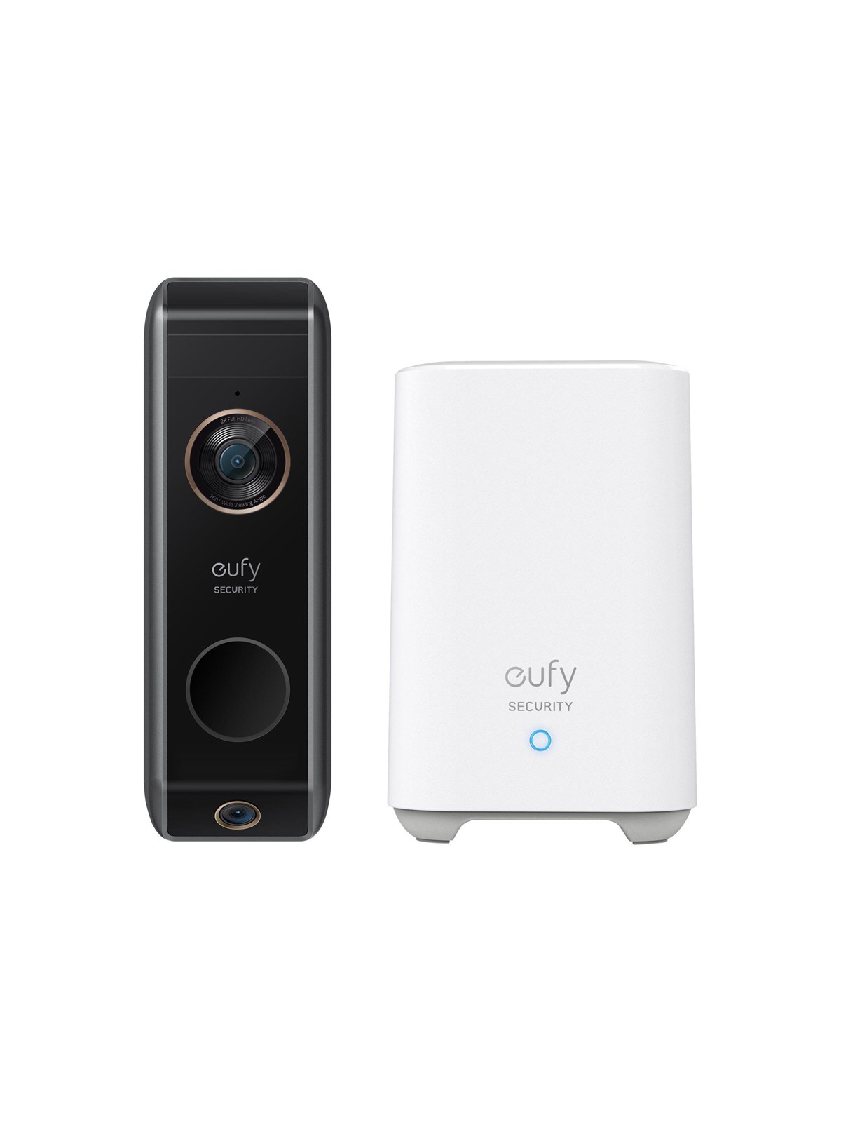 Eufy Batteridrevet Video-dørklokke S330 2K med dobbelt kamera og Homebase