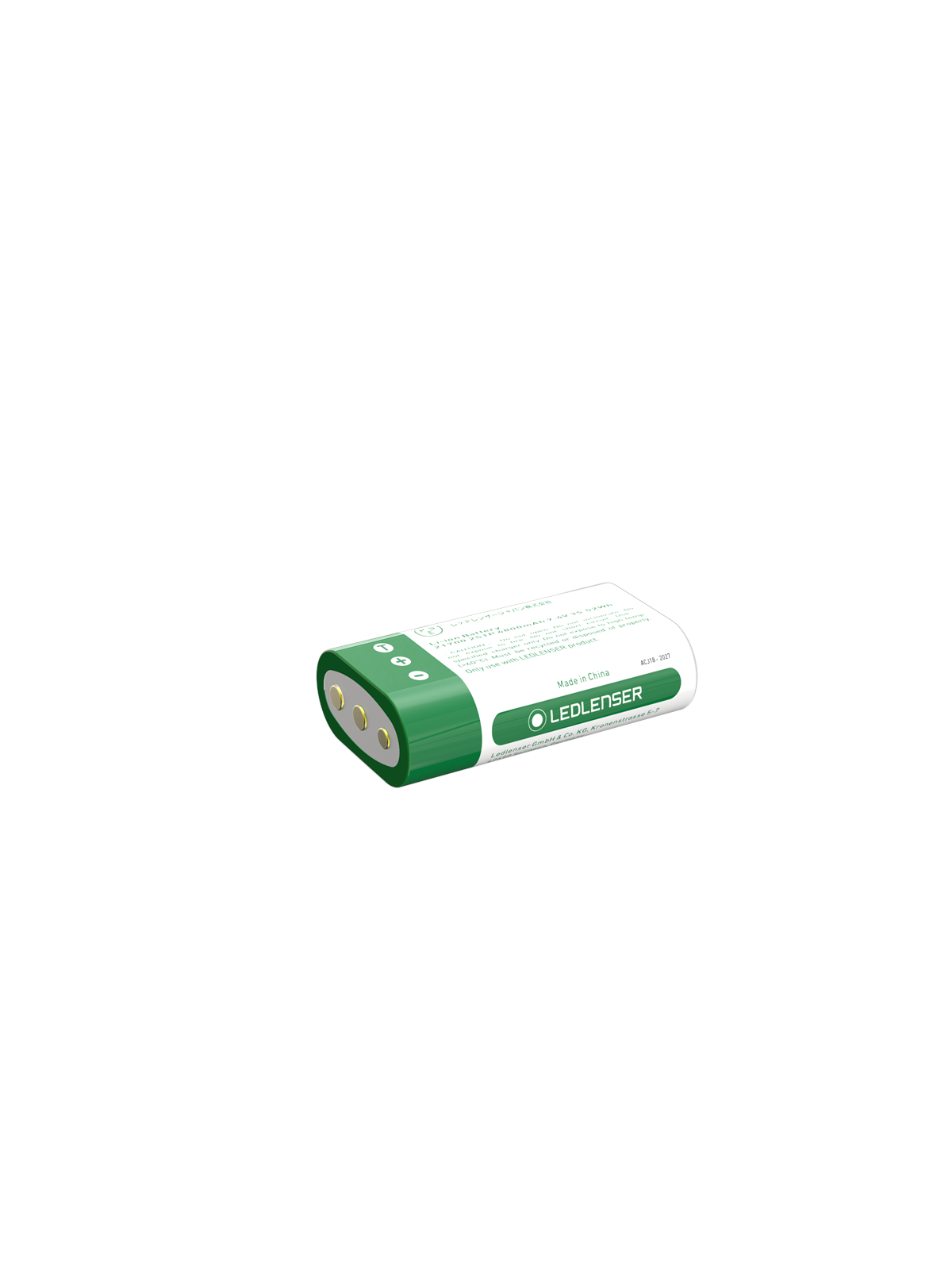 Ledlenser 2x21700 Li-Ion rechargeable Batterypack, Lommelygte
