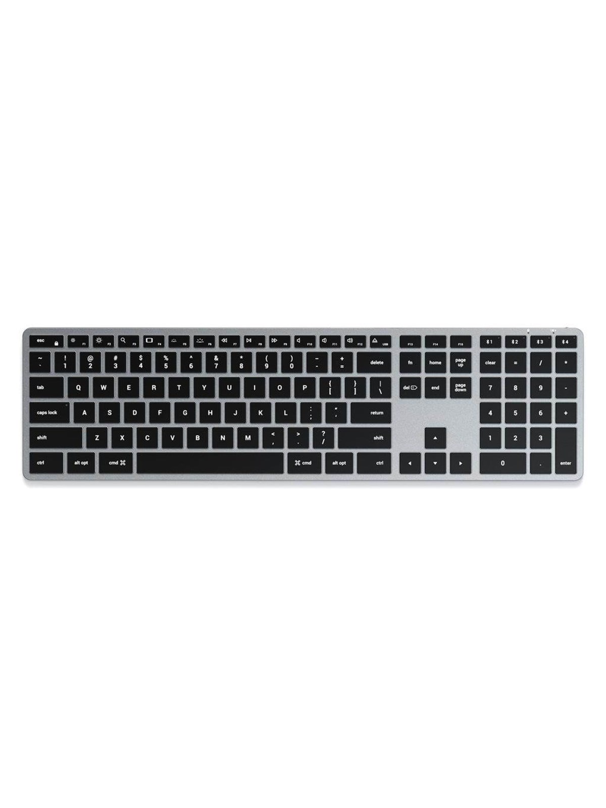 Satechi Slim X3 Bluetooth - Tastatur - Nordisk - Sort, Tastatur