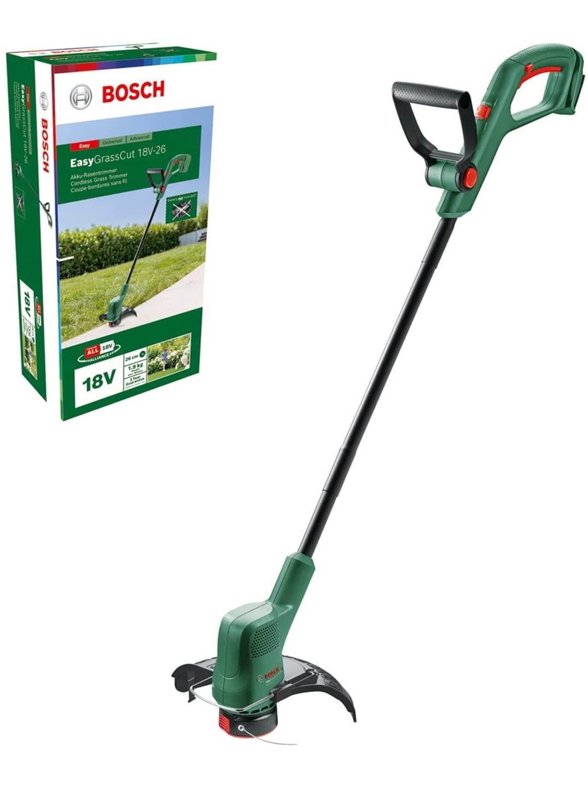 Bosch EasyGrassCut 18V-26 (SOLO), Græstrimmer