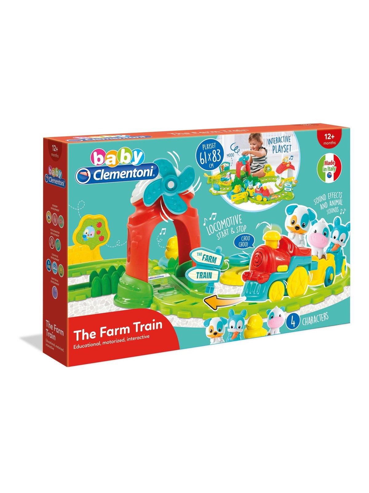 Clementoni Animals Farm Interactive Train, Babylegetøj