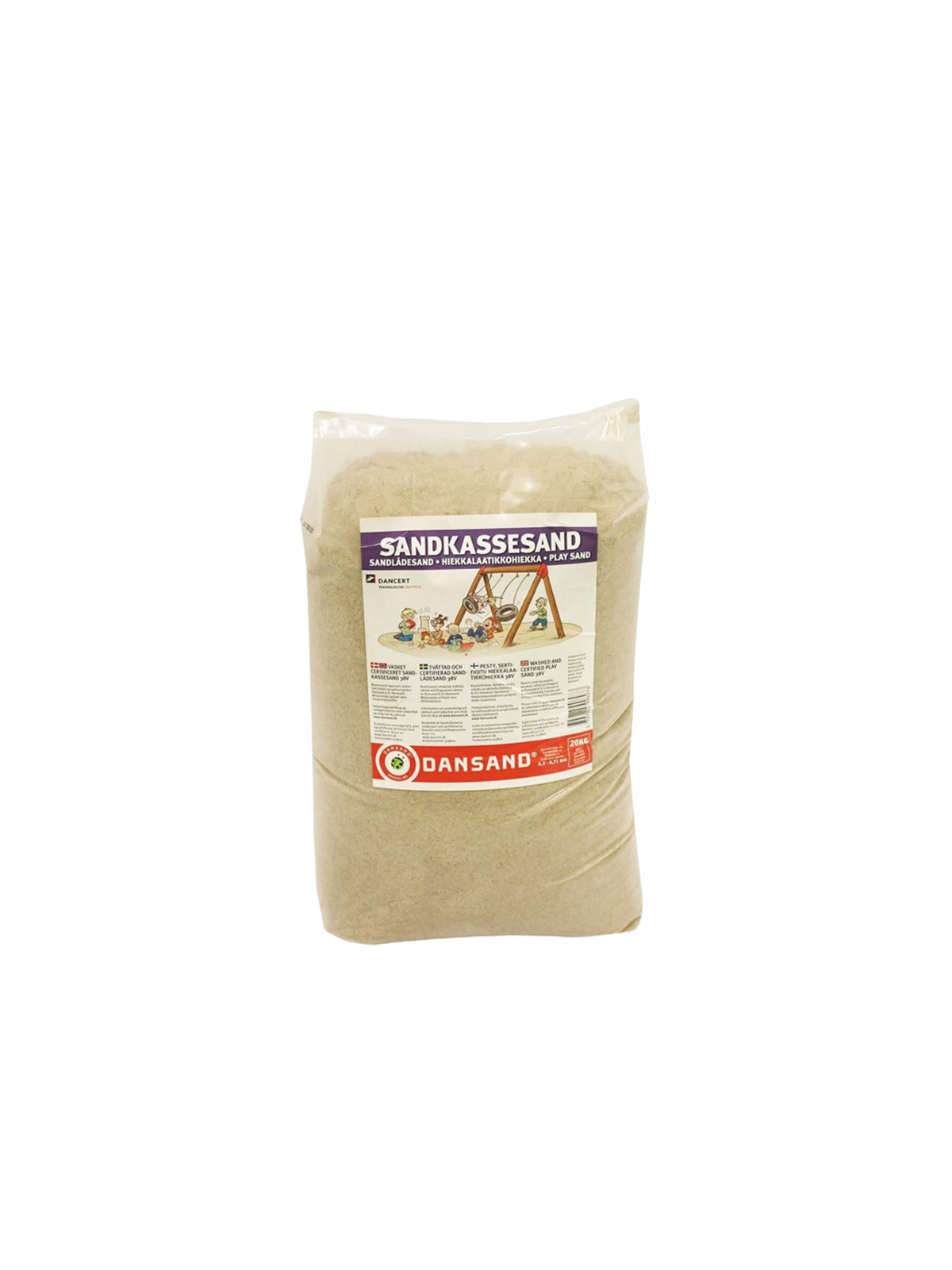 Nordic Play Sandkassesand 38V - 20 kg, Udendørsleg