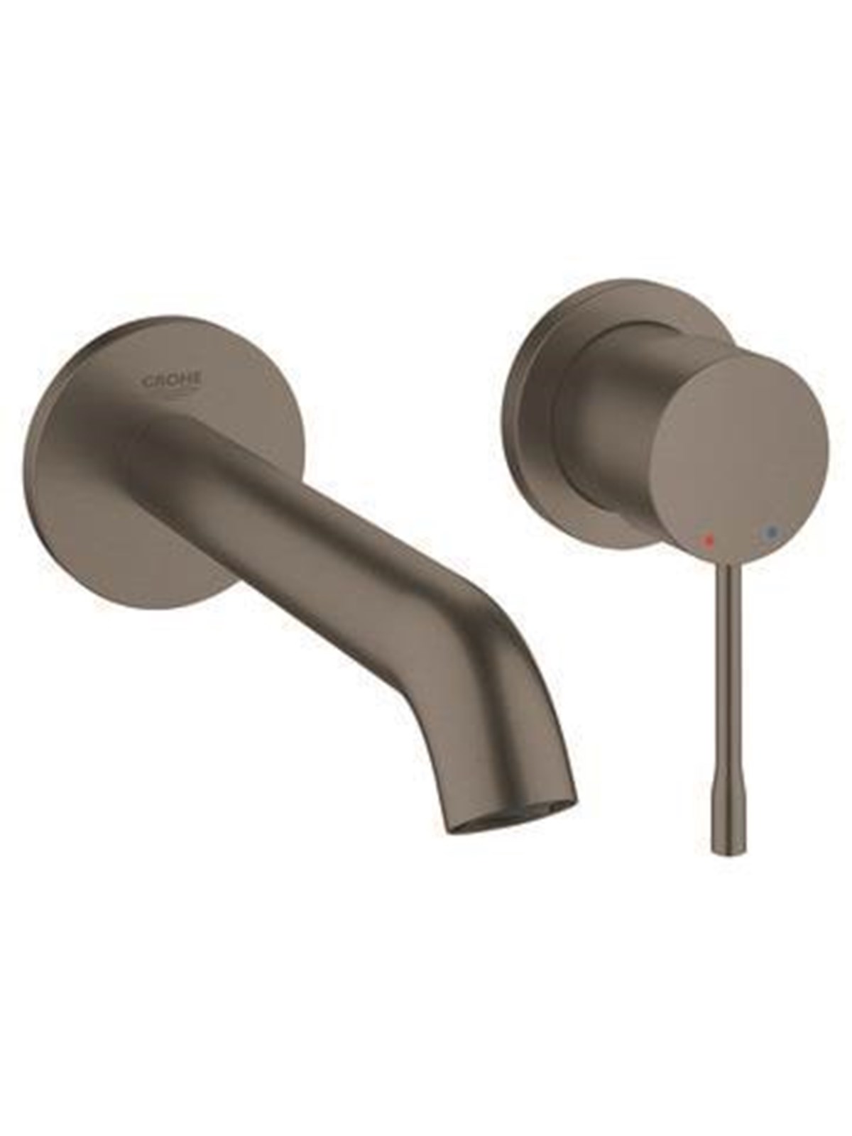 Grohe Essence 2-huls håndvaskbatteri M-Size, børstet hard graphite, Blandingsbatteri