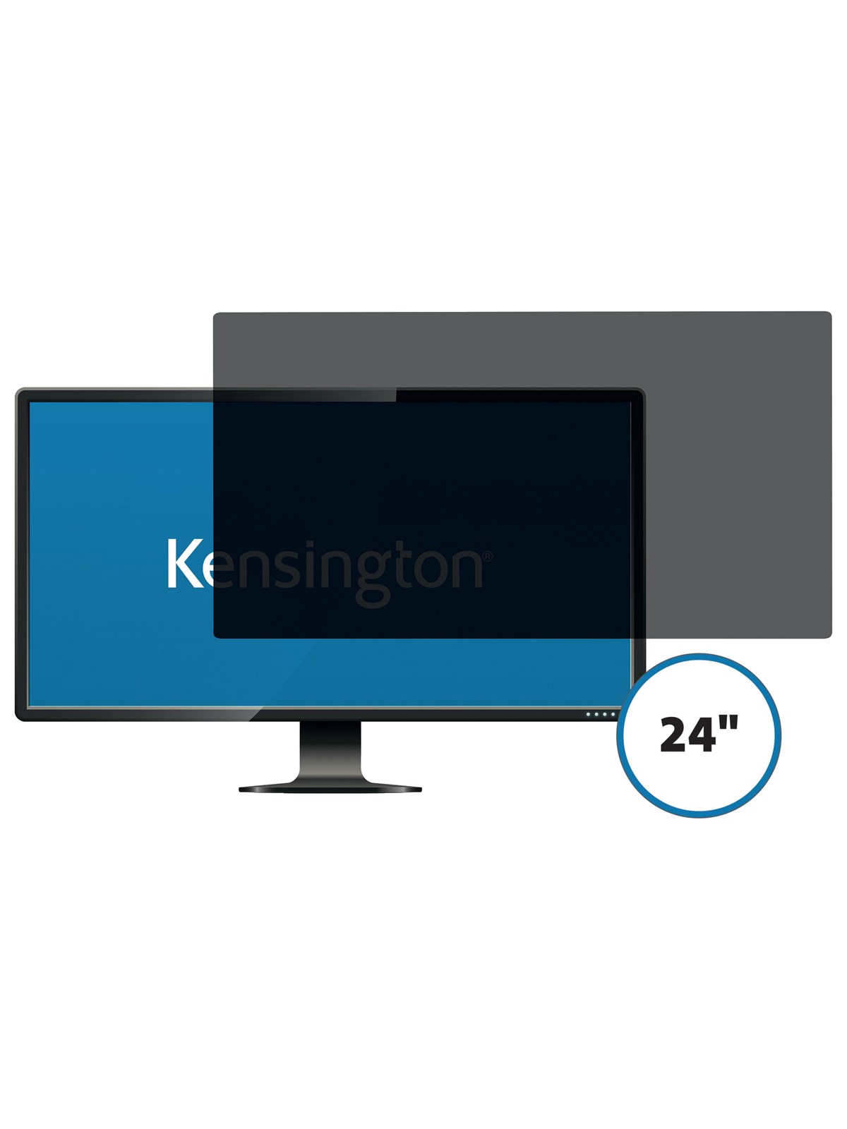 Kensington 24" bred (16:10) 2-vejs aftageligt filter til monitors, Computerskærm