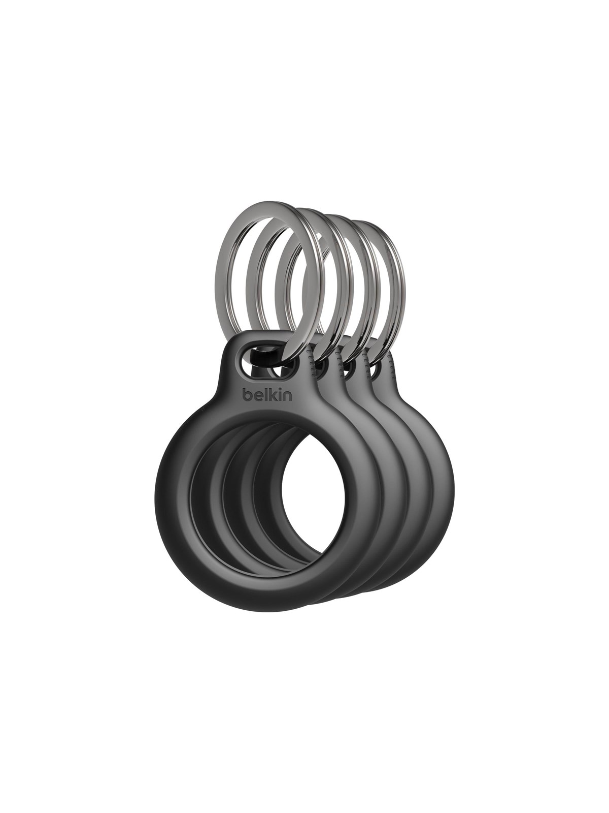 Belkin Secure Holder with Keyring - Black (4-Pack), Mobil Tilbehør