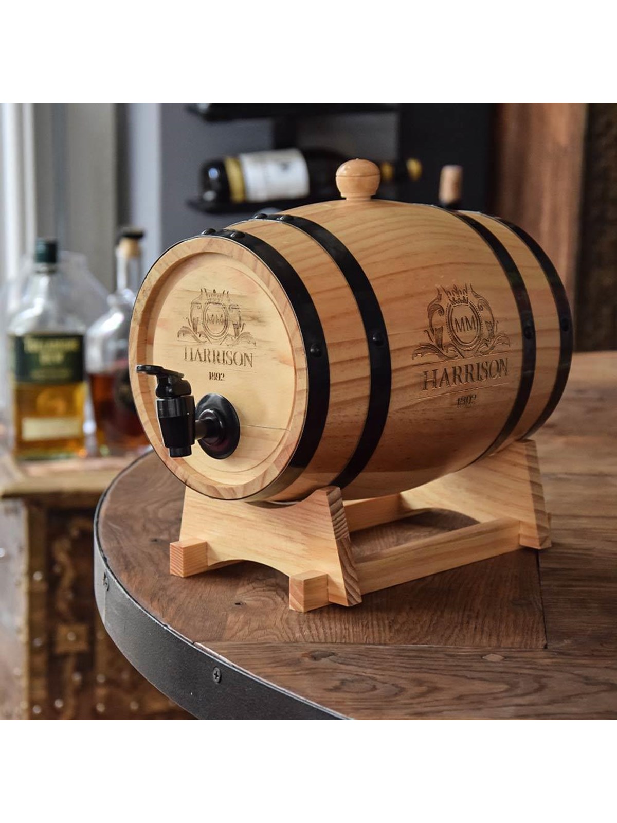 Mikamax Wooden Barrel Dispenser, Gadget