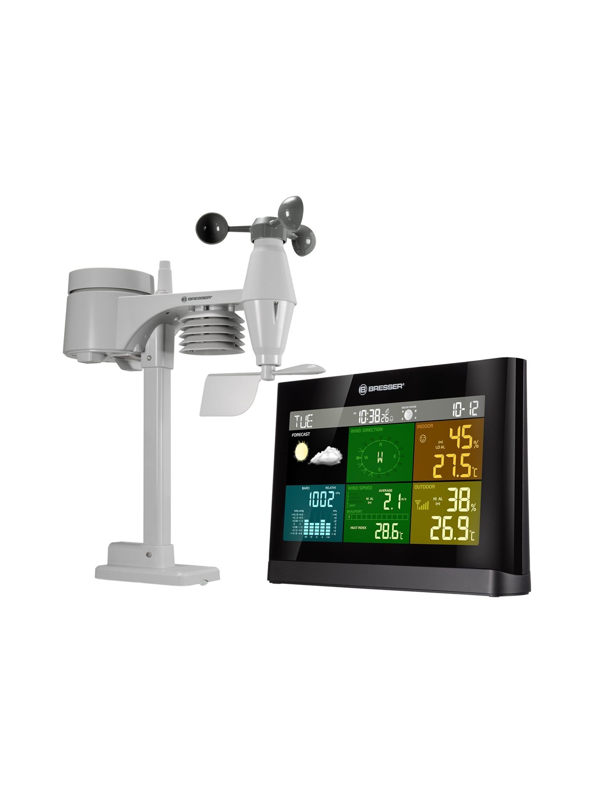 Bresser Optics Bresser 5-in-1 Comfort - weather station, Smart Home