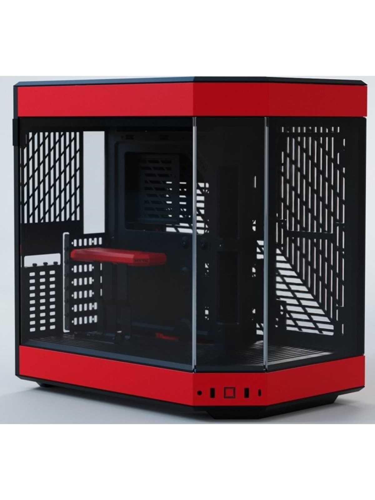 HYTE Y60 - Black/Red - Kabinet - Miditower - Rød, Kabinet