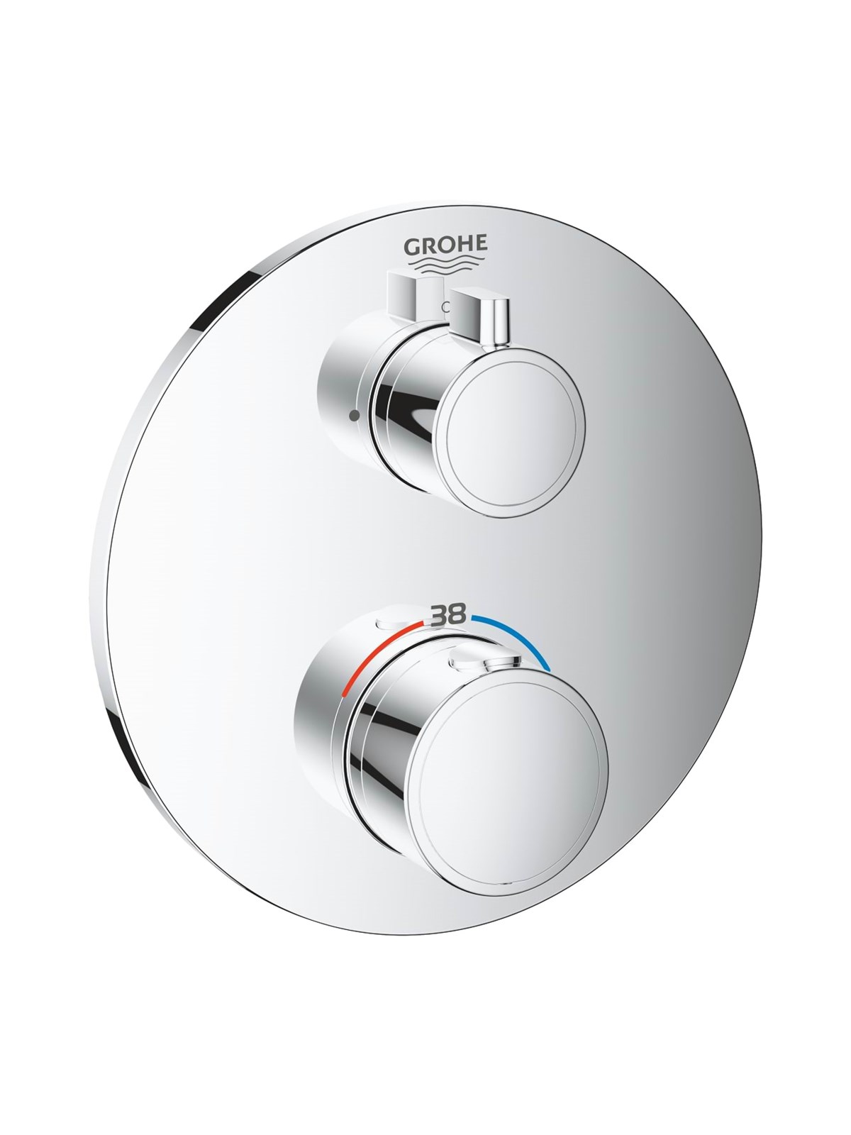 Grohe Grohtherm Forplade til Rapido SmartBox brus, krom, Blandingsbatteri