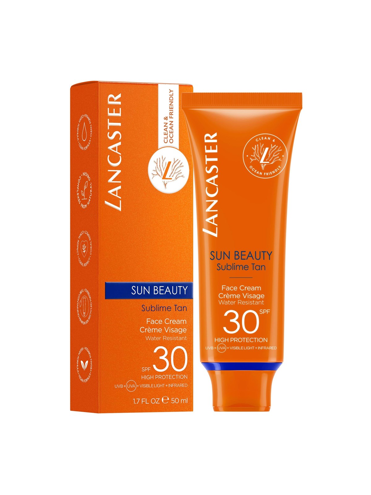 Lancaster Sun Beauty Velvet Cream SPF30 50 ml, Ansigtspleje
