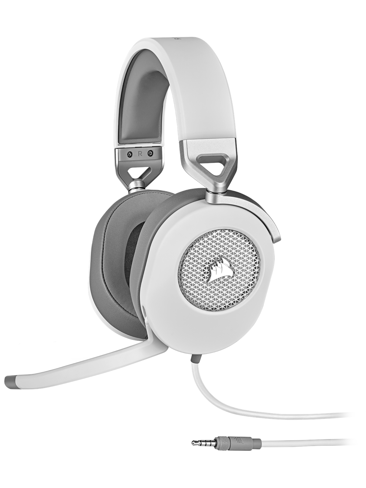 Corsair HS65 SURROUND Gaming Headset - White, Hovedtelefonerheadset2