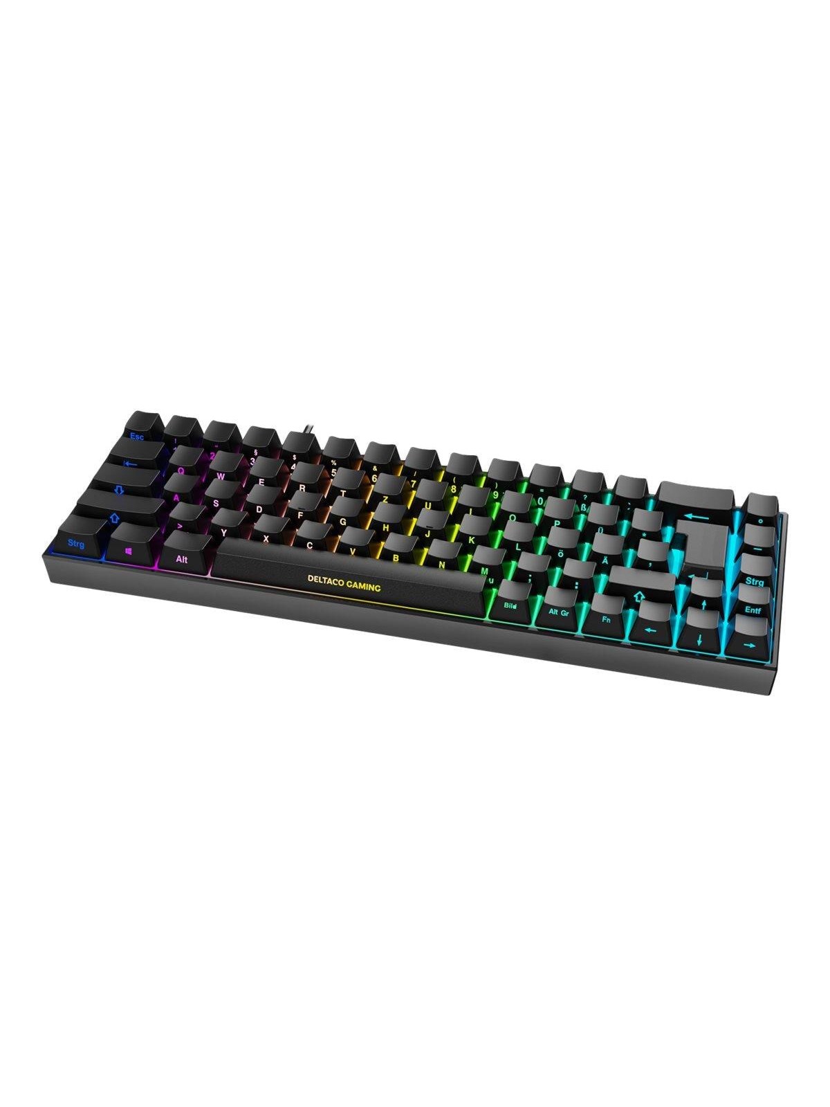 Deltaco GAMING DK440R Wireless Keyboard (DE) - Gaming Tastatur - Tysk - Sort