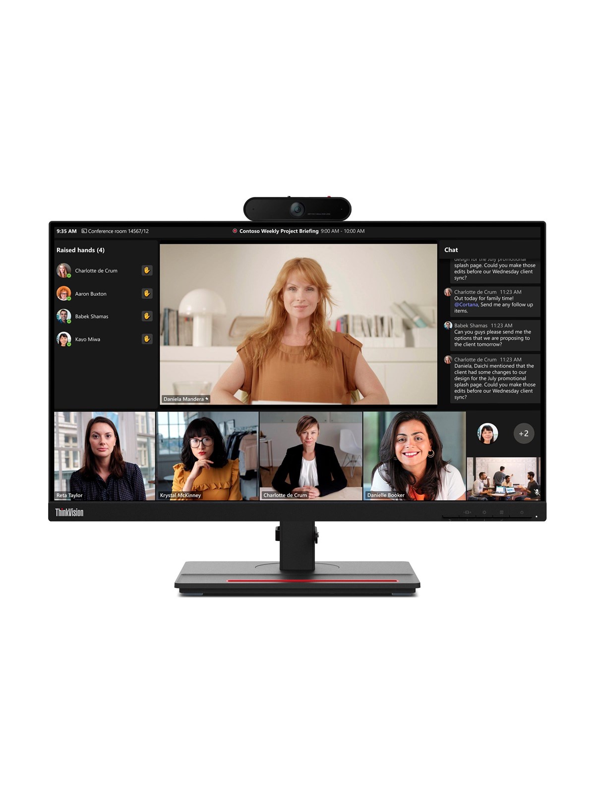 24" Lenovo T24m-29 - 1920x1080 (FHD) - 60Hz - IPS, Computerskærm