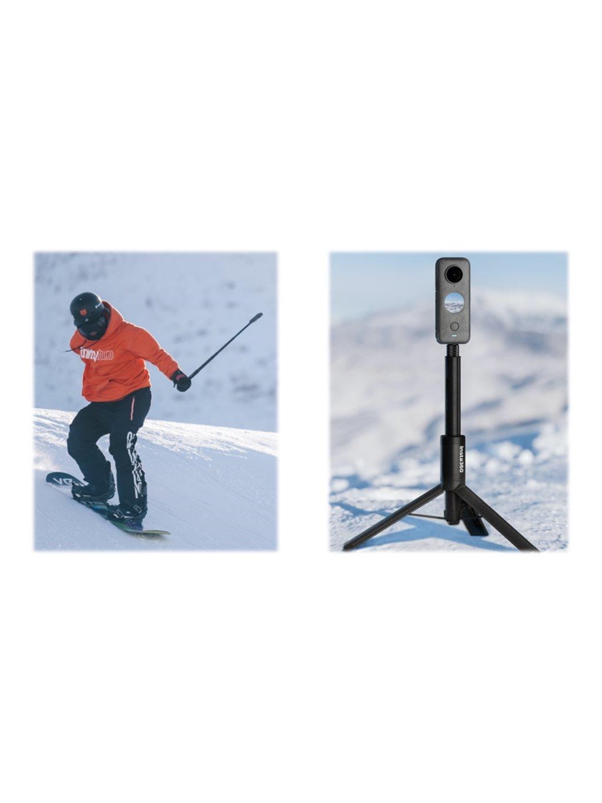 Insta360 2-in-1 Invisible Selfie Stick + Tripod, Mobil Tilbehør