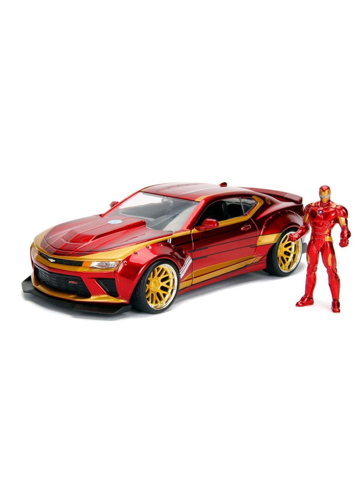 Jada Toys Marvel Iron Man 2016 Chevy Camaro SS 1:24, Legetøjsbil