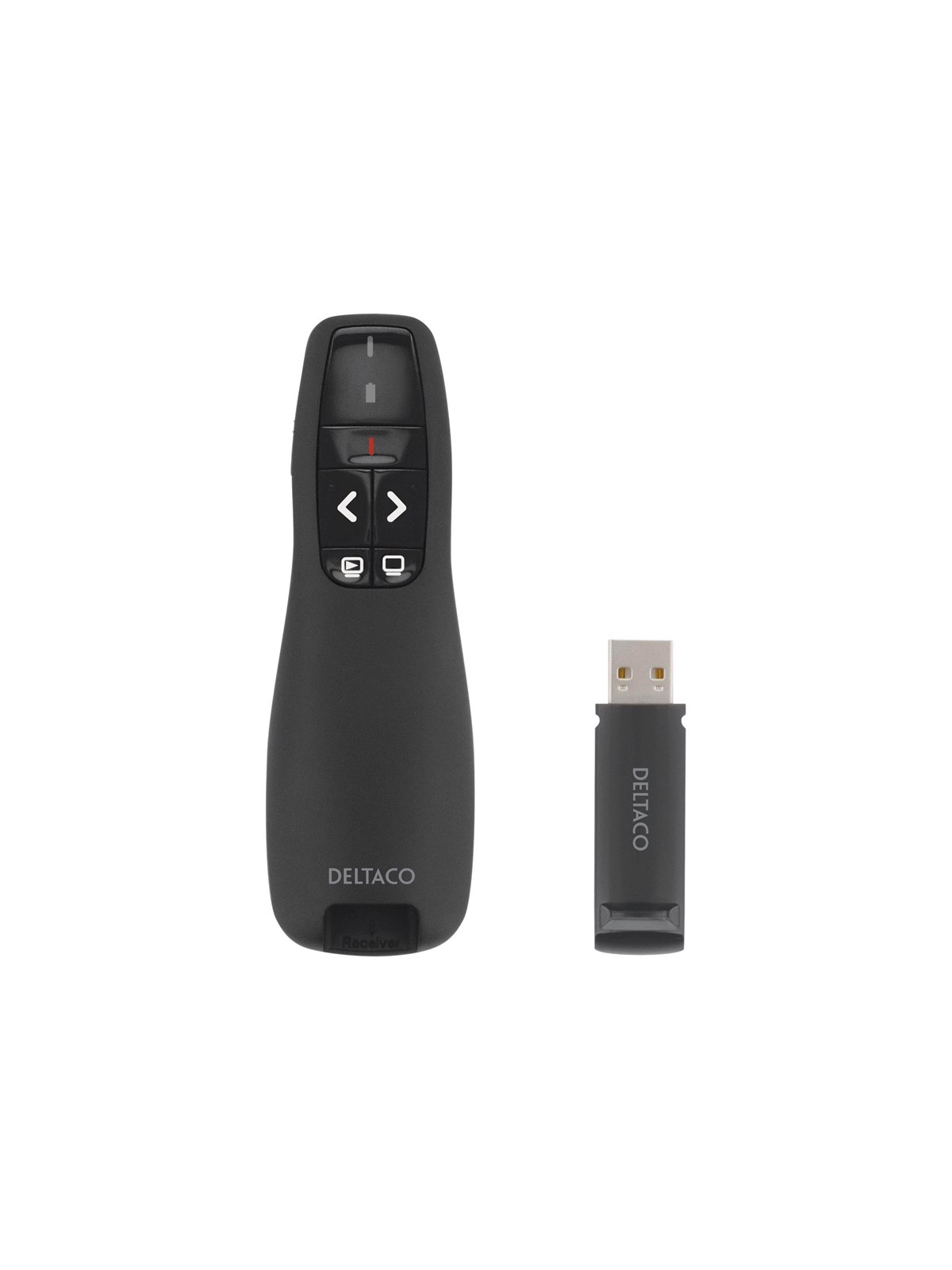 Deltaco Wireless Presenter With Laser Pointer, Fjernbetjening