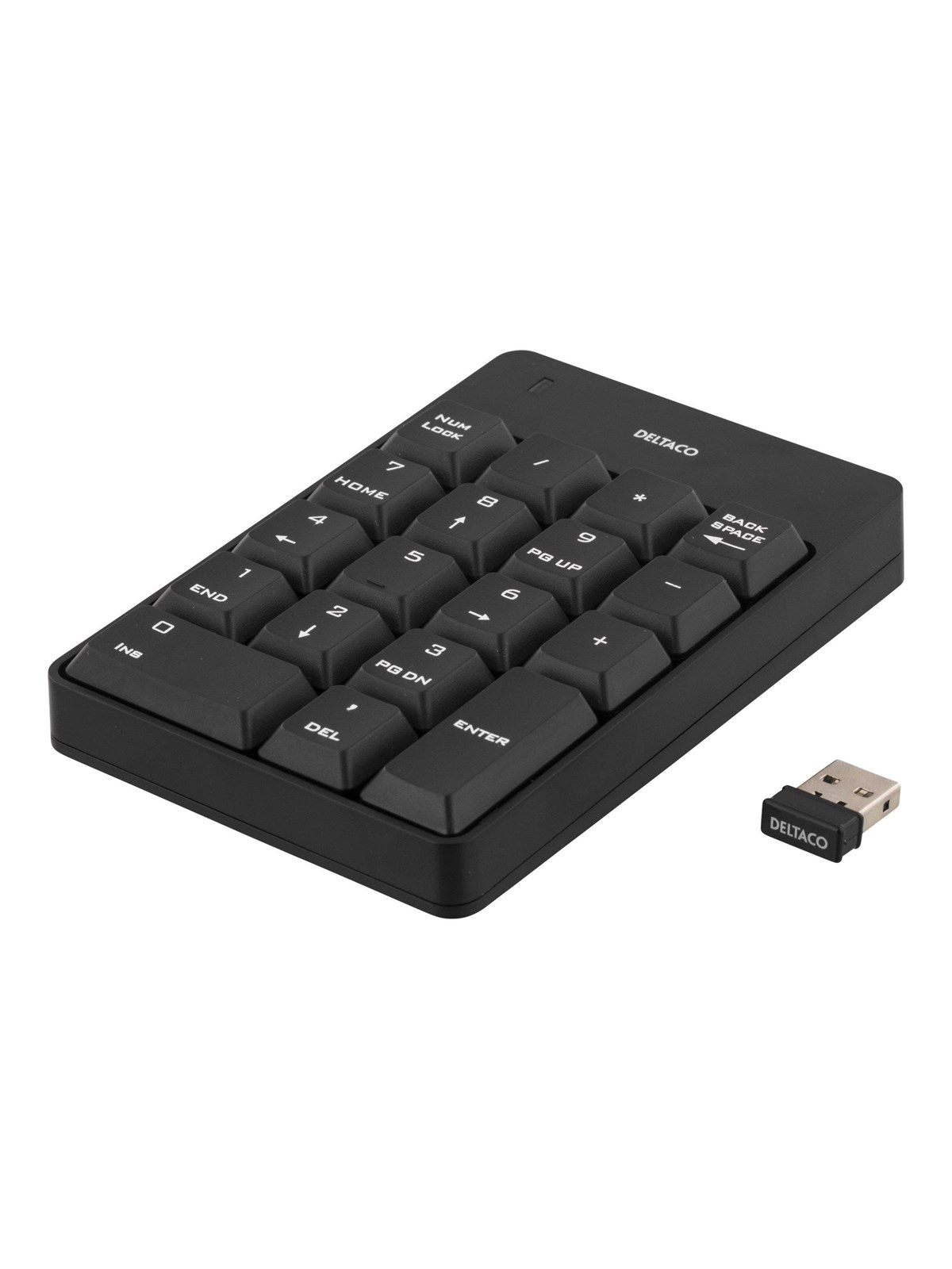 Deltaco Wireless Numpad Black - Numpad - Sort, Tastatur