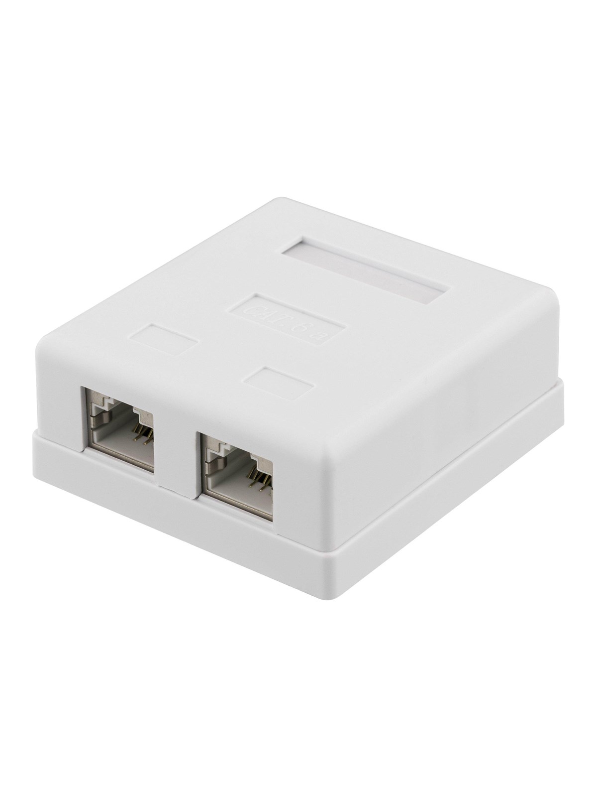 Deltaco CAT6A Shielding Wall Socket, Netværkstilbehør