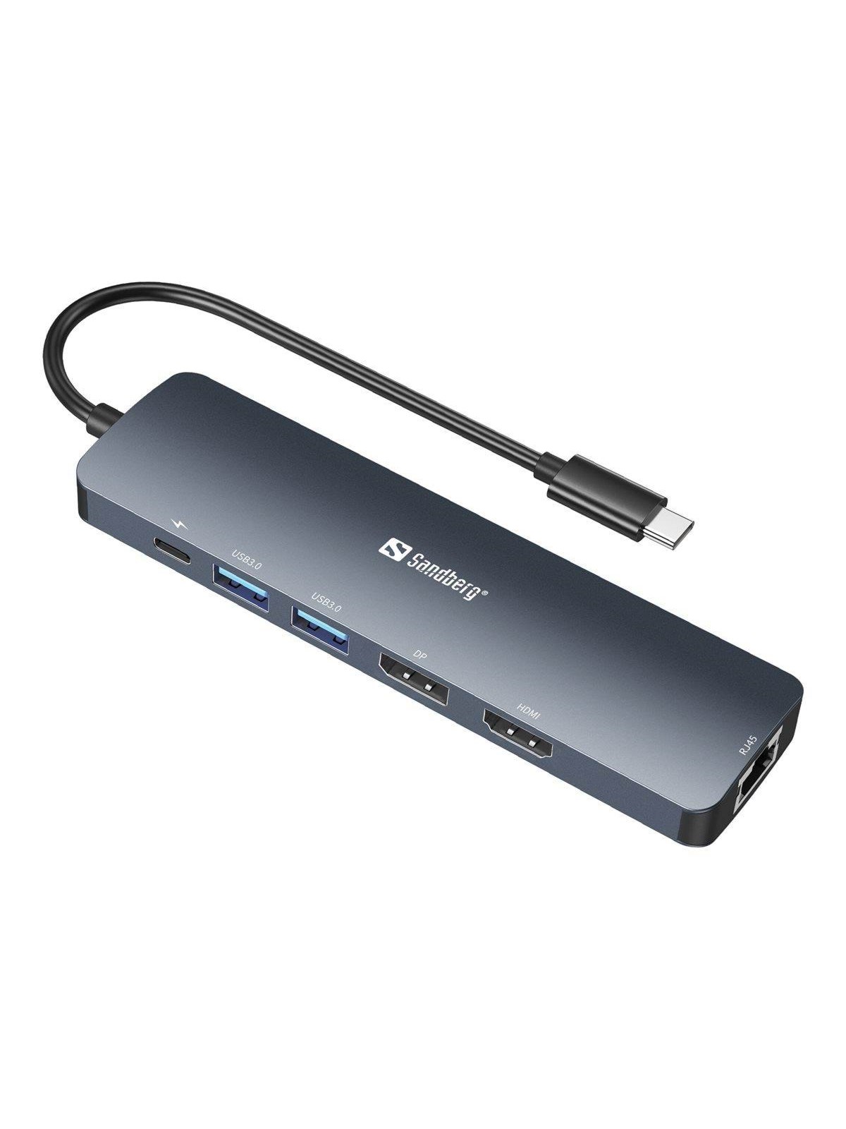 Sandberg USB-C 8K Display Dock, Docking Station