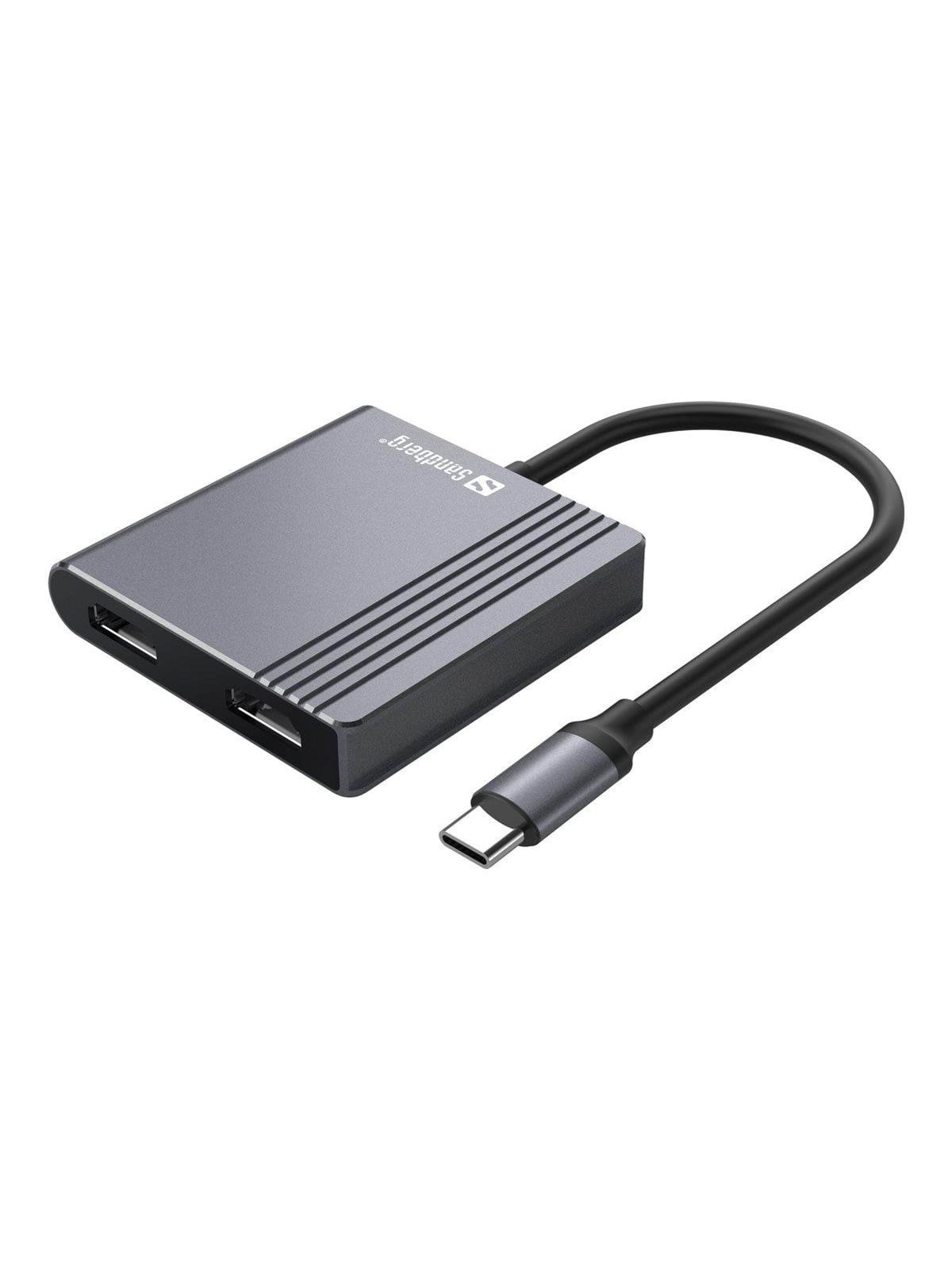 Sandberg USB-C Dock 2xHDMI+USB+PD, Docking Station
