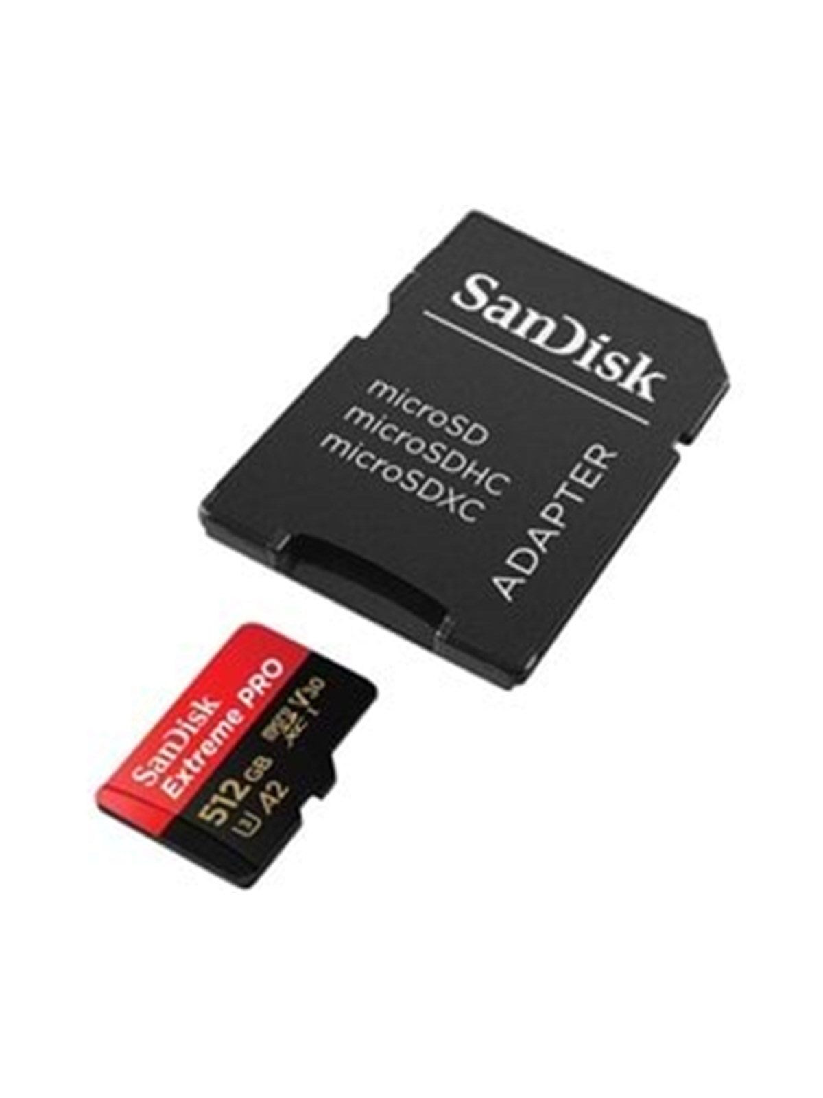 SANDISK Extreme Pro microSD/SD - 200MB/s - 512GB, Hukommelseskort