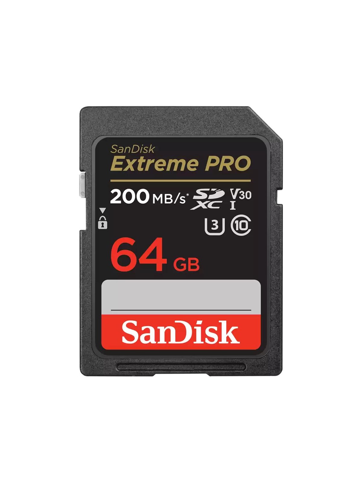 SANDISK Extreme PRO SD - 200MB/s - 64GB, Hukommelseskort