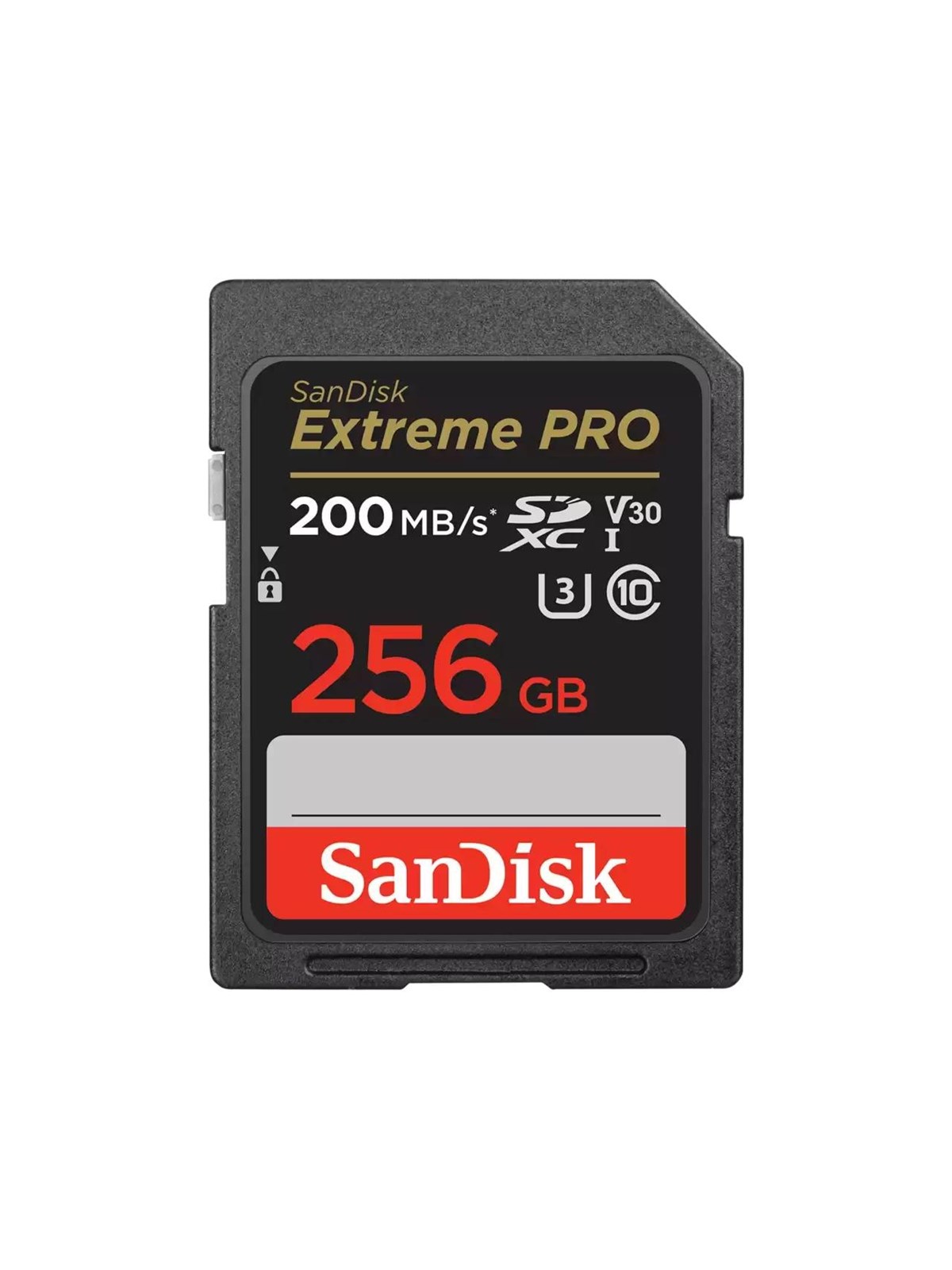 SANDISK Extreme PRO SD - 200MB/s - 256GB, Hukommelseskort