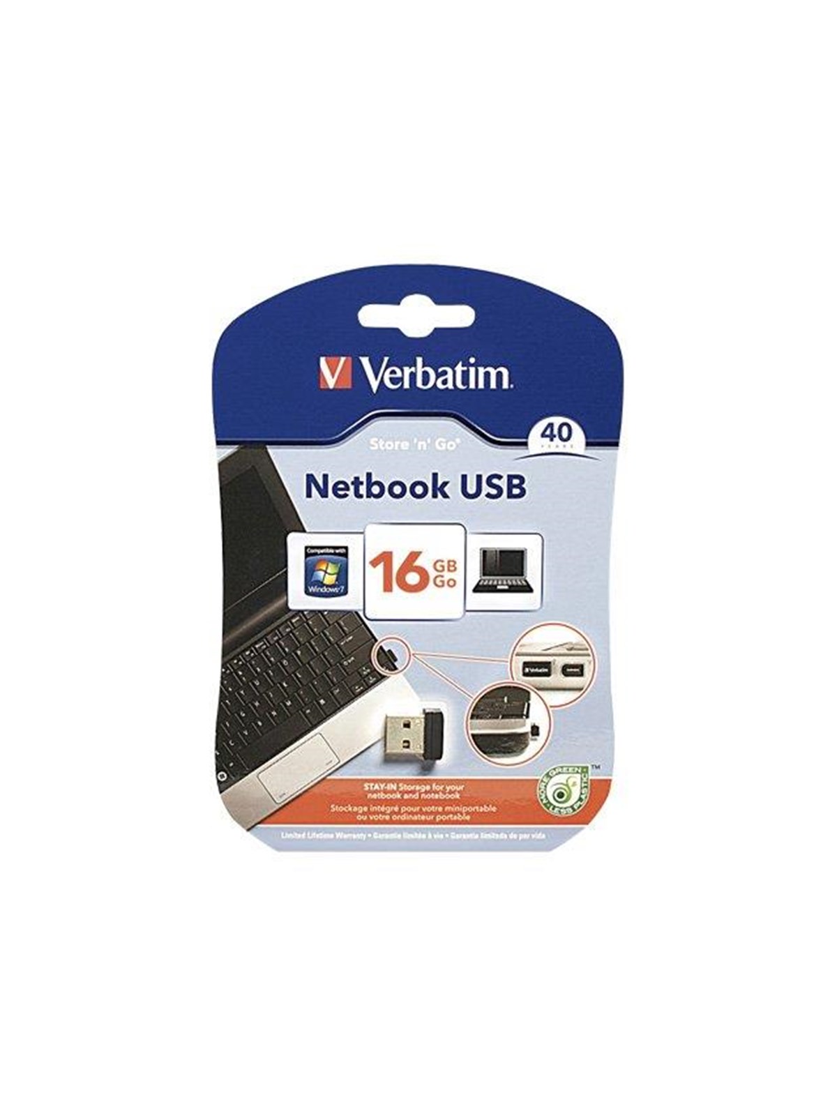 Verbatim Nano Store'n Stay - 16GB - USB Stick, Usb Stick